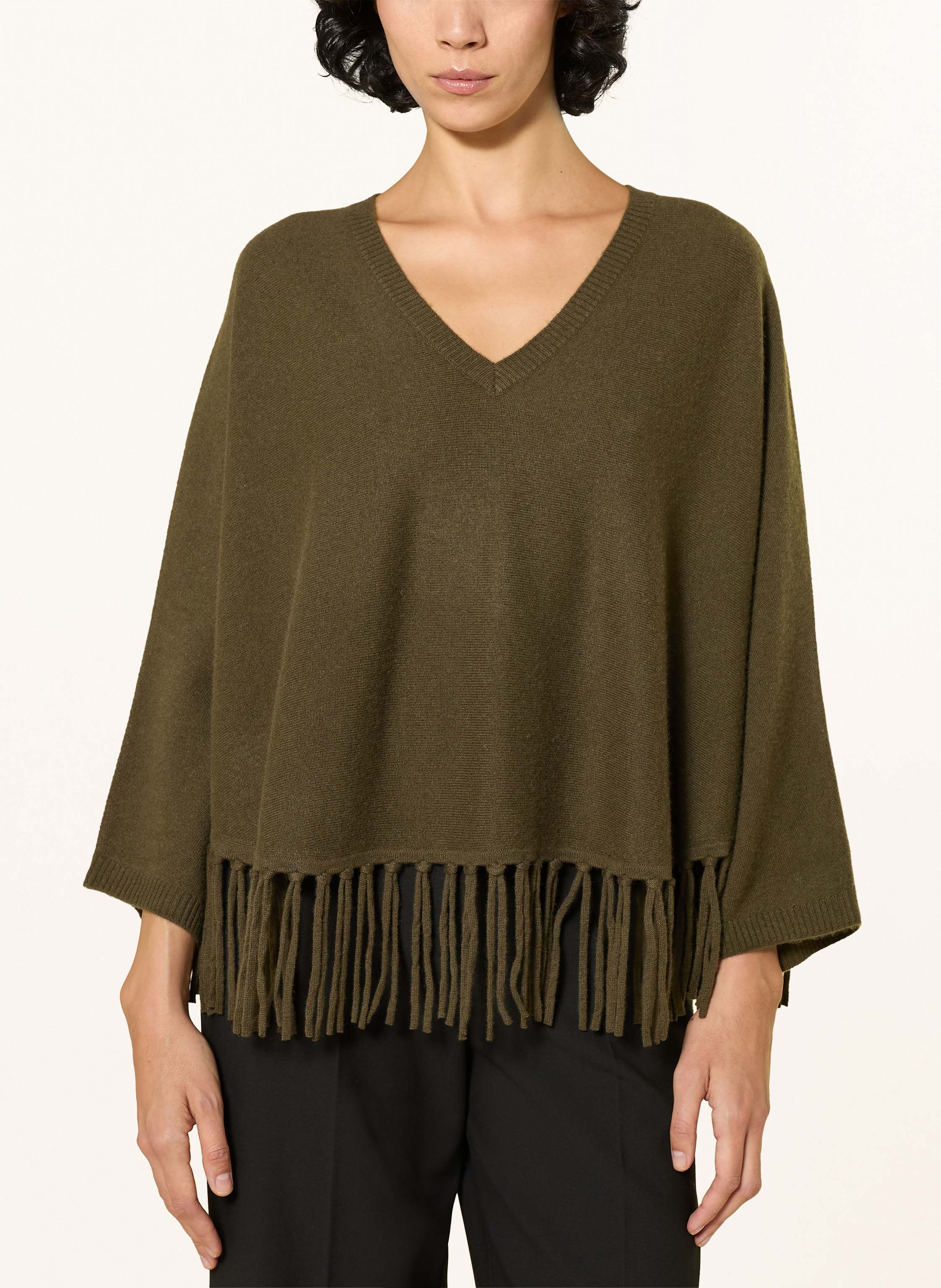 Thumbnail - Herzen's Angelegenheit Cashmere-Poncho gruen