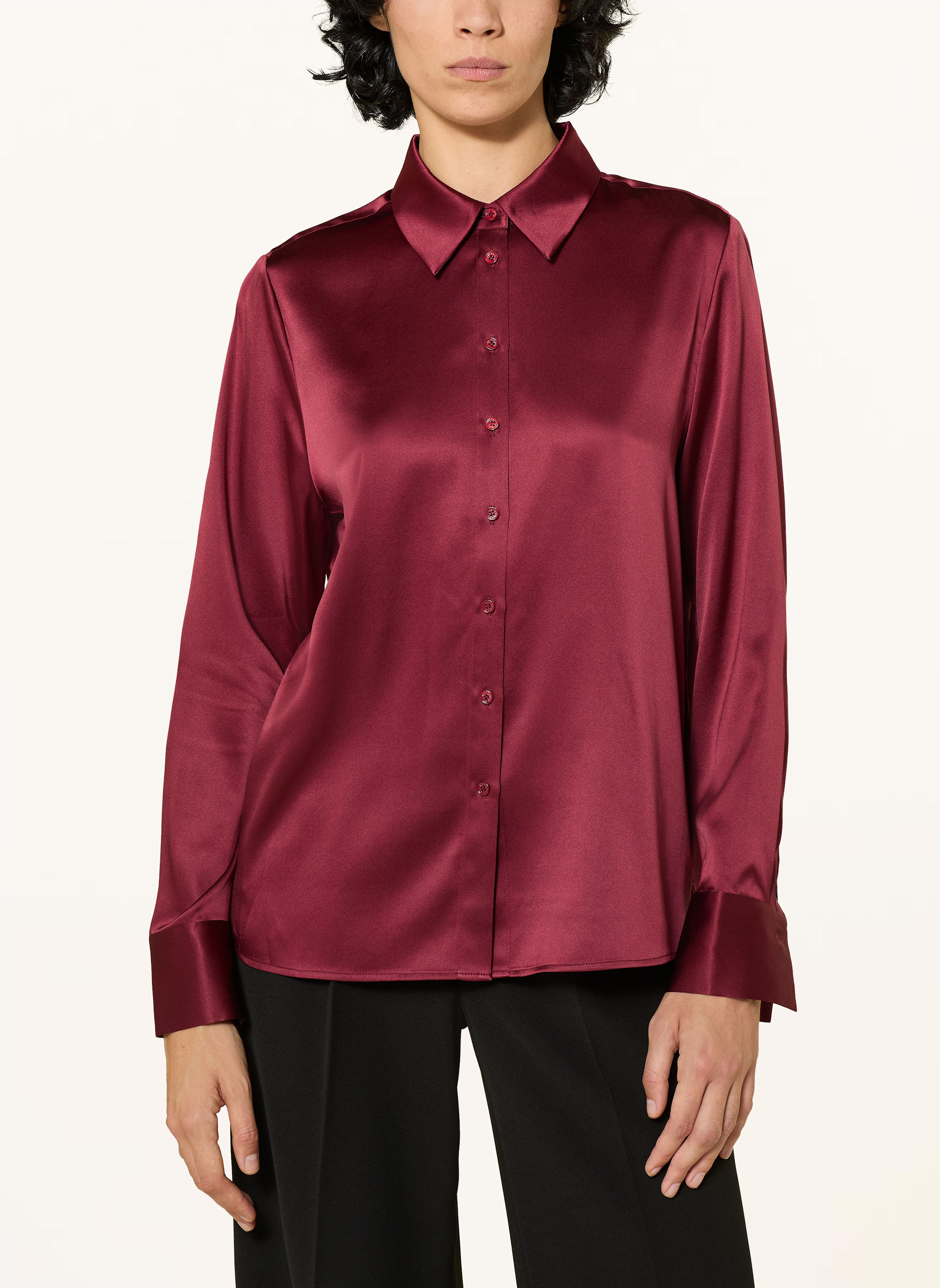 Thumbnail - Herzen's Angelegenheit Hemdbluse Aus Seide rot