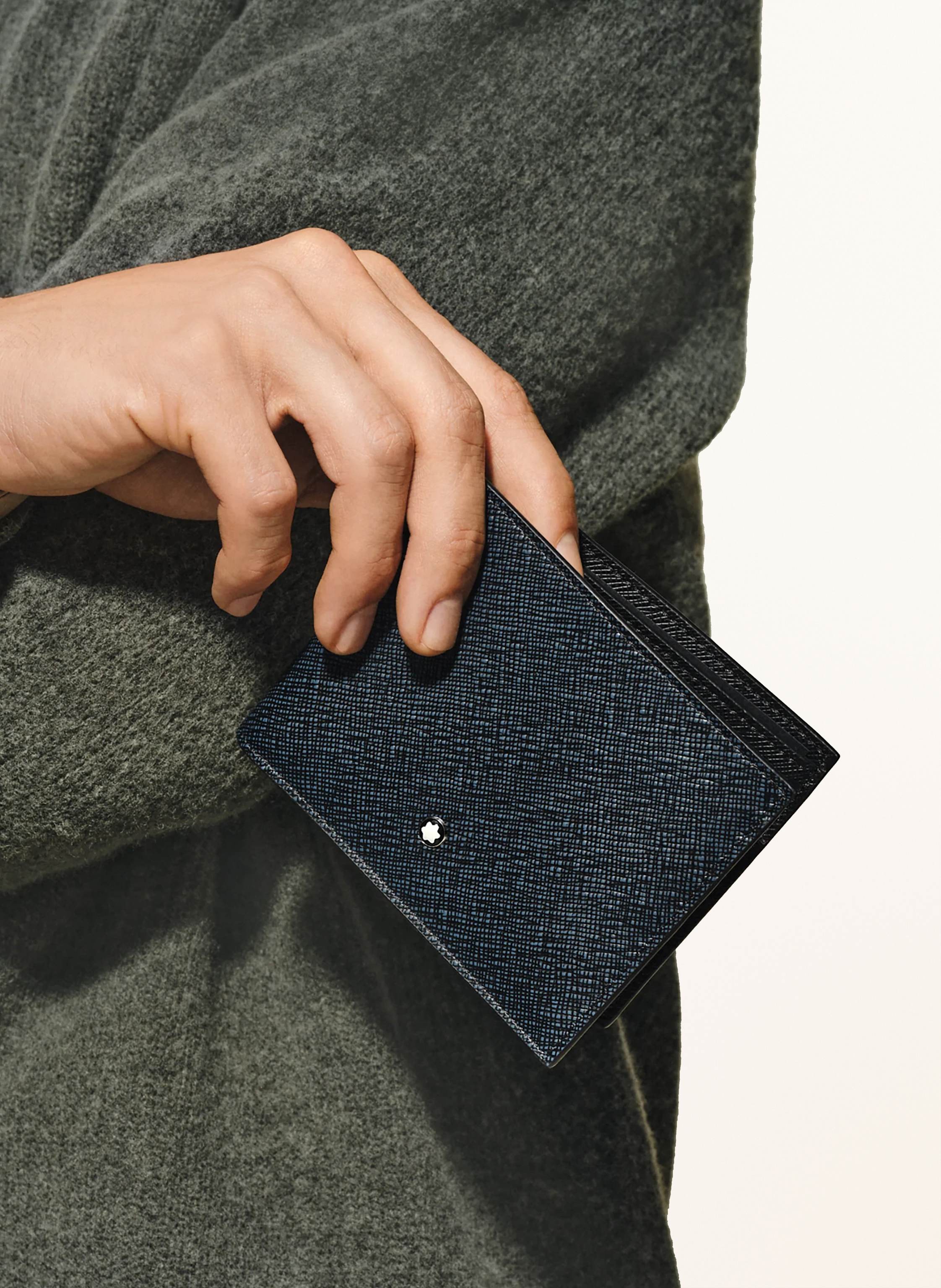 Thumbnail - Montblanc Saffiano-Kartenetui Sartorial blau