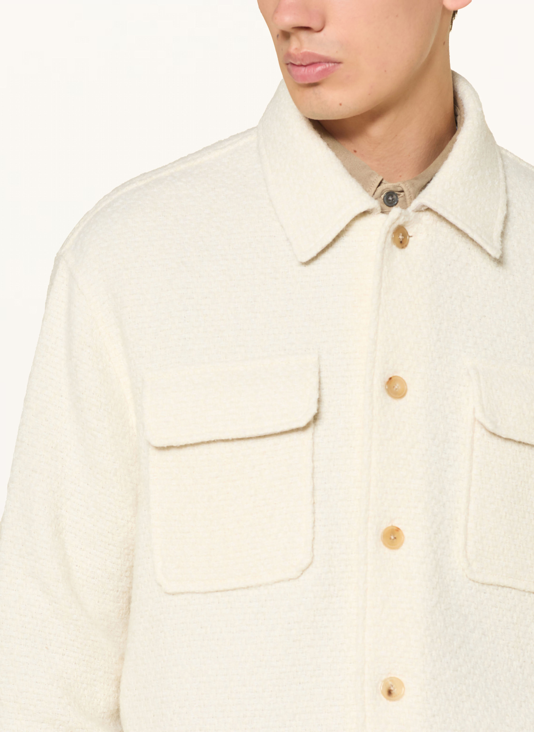 Thumbnail - Frame Tweed-Overjacket weiss