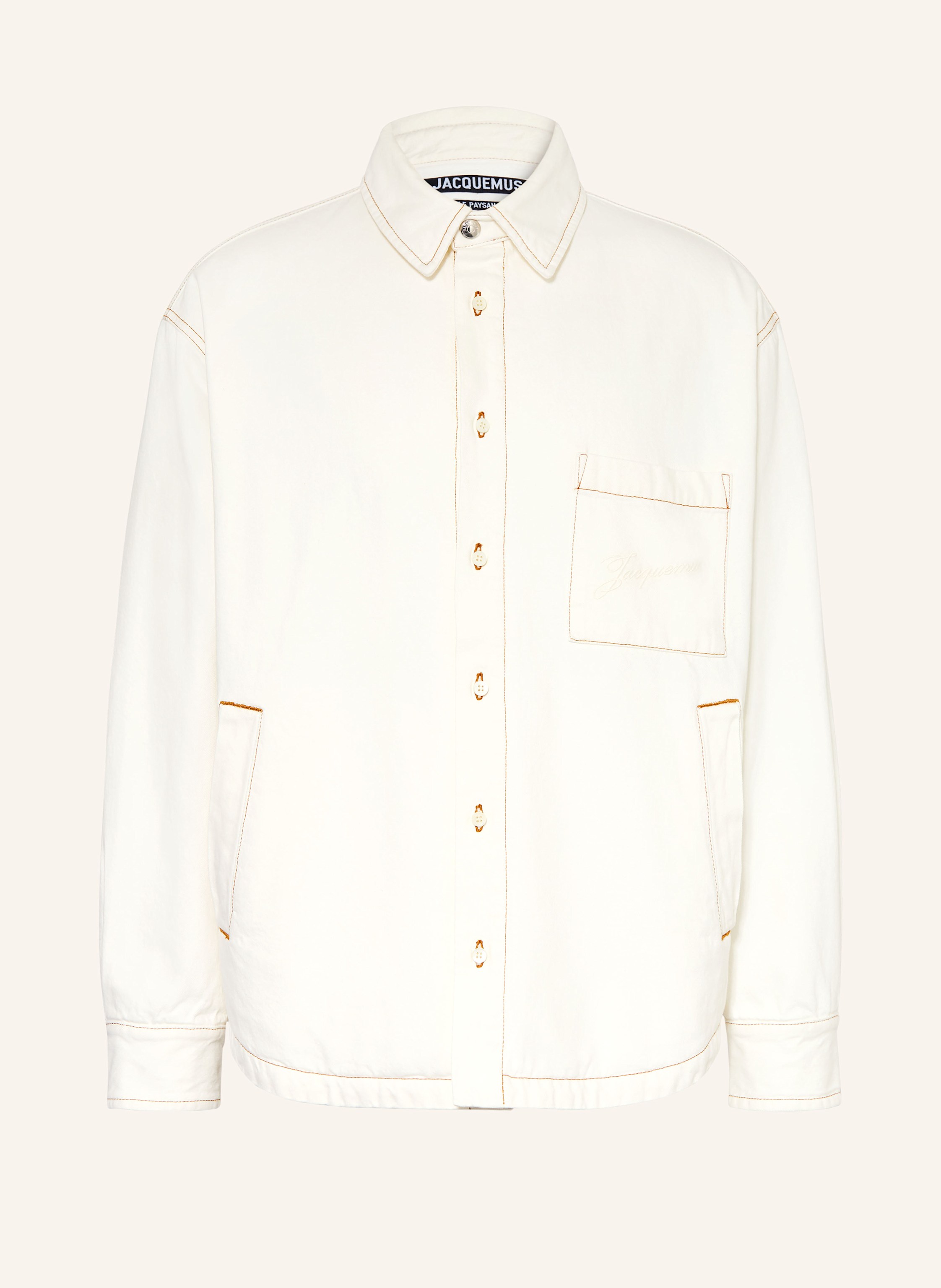 Jacquemus Jacquemus Jeanshemd La Chemise Boulanger Comfort Fit weiss in ECRU