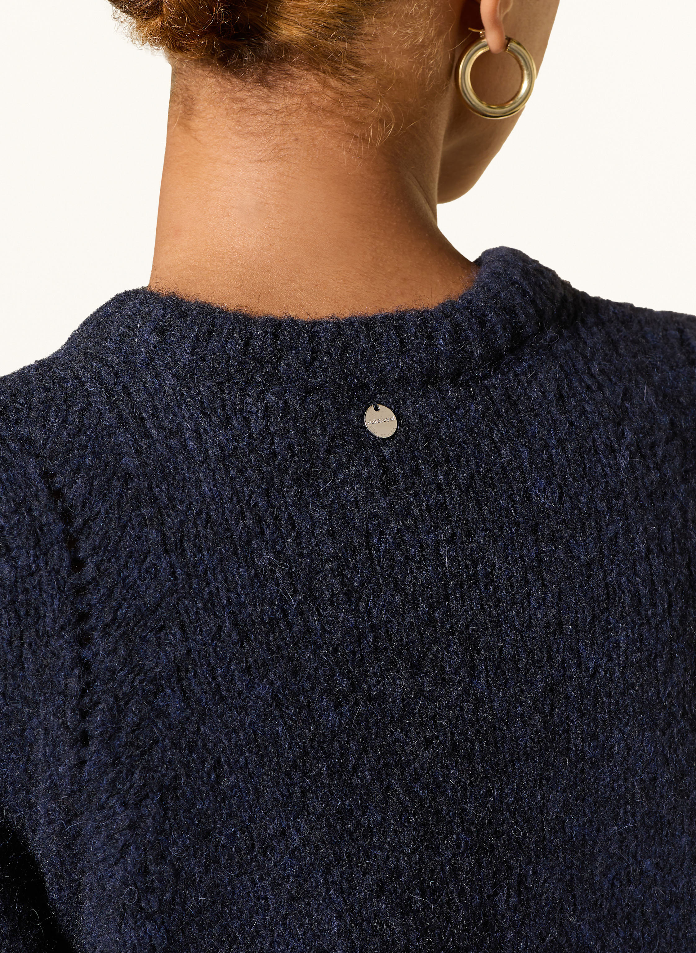 Thumbnail - Rich & Royal Strickshirt Mit Alpaka blau