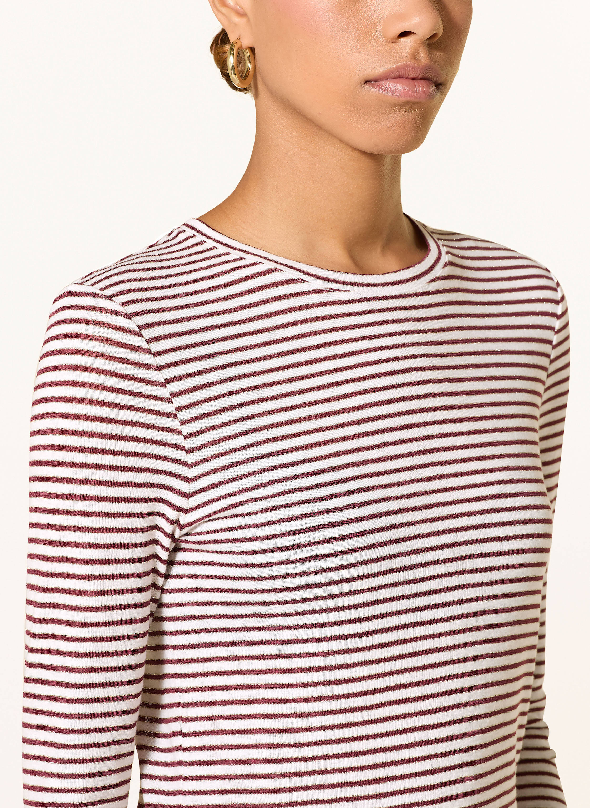 Thumbnail - Rich & Royal Longsleeve Mit Glitzergarn rot