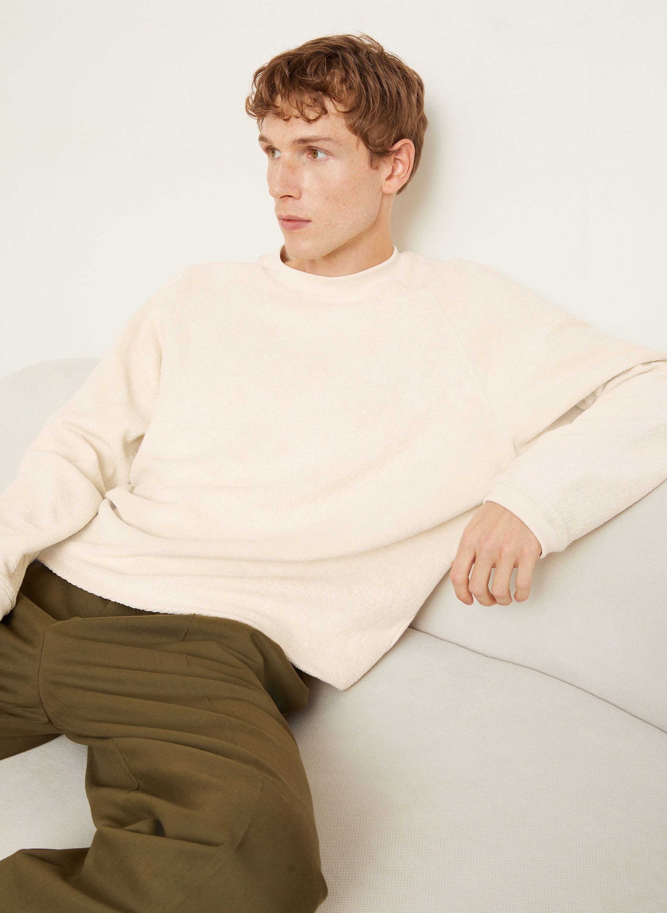 Thumbnail - Ami Paris Sweatshirt beige