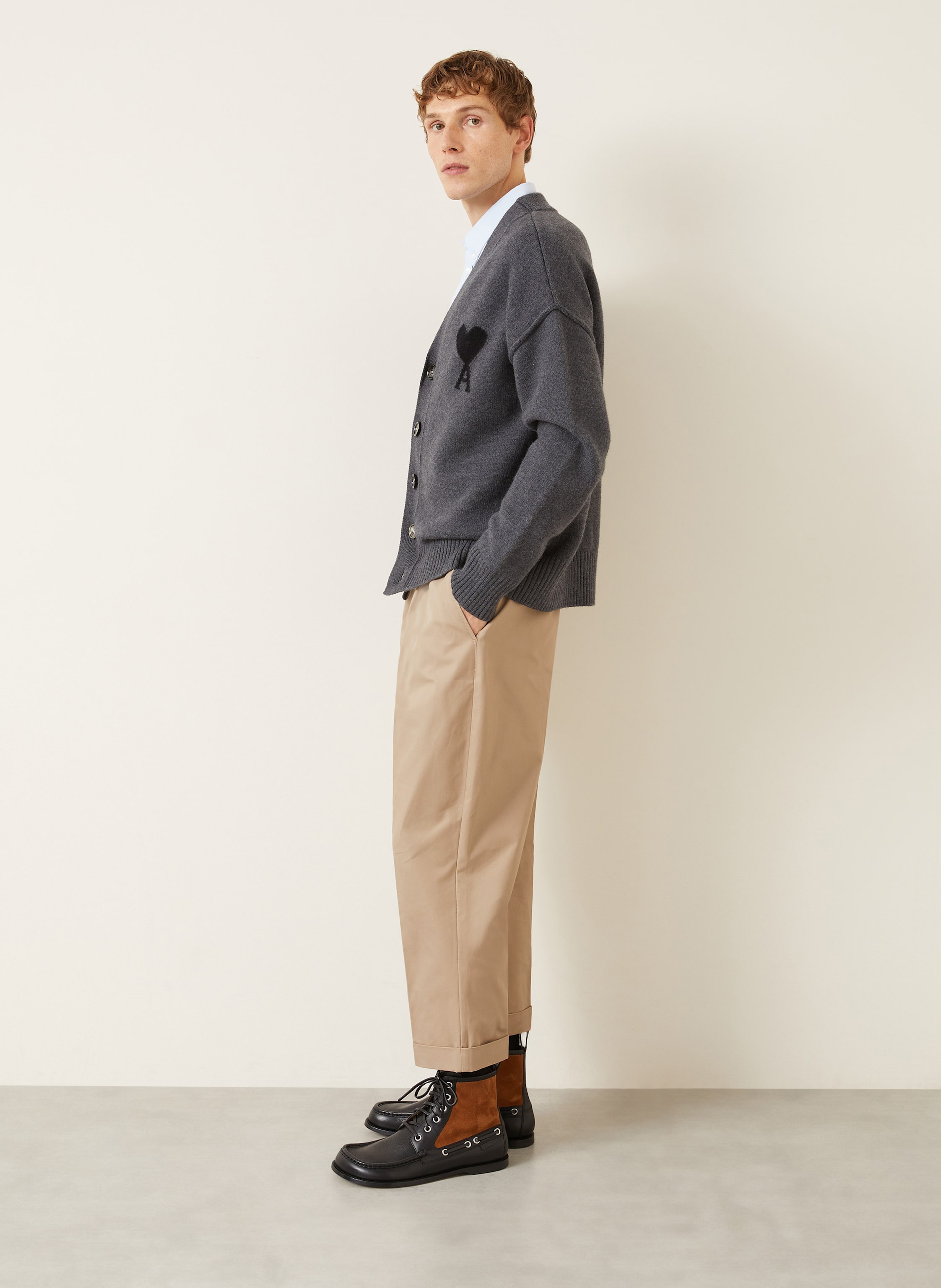 Thumbnail - Ami Paris Hose beige