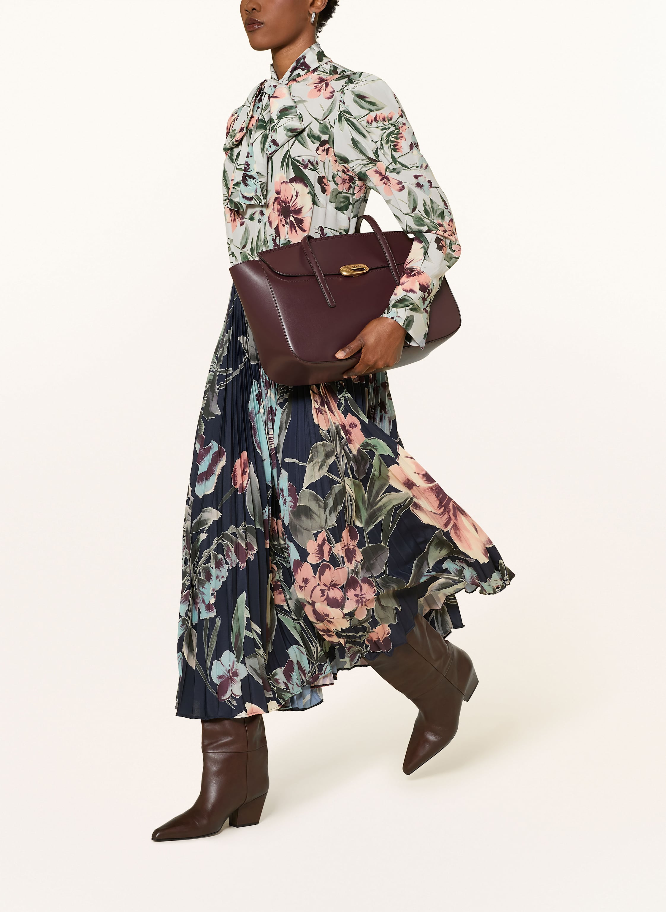 Thumbnail - Sara Roka Schluppenkleid Thiffy blau