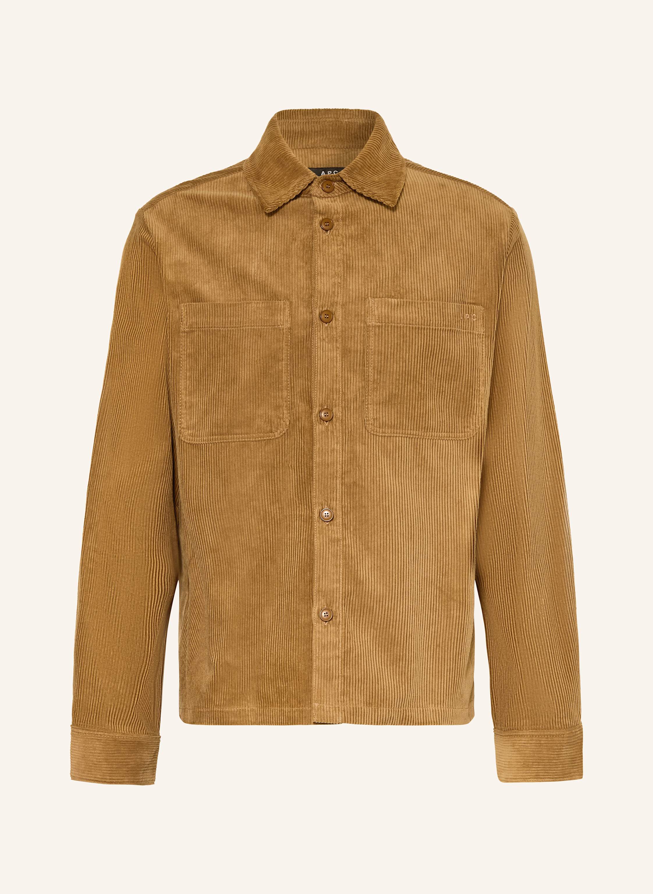 A.P.C. A.P.C. Cordhemd Relax Fit braun in CAMEL