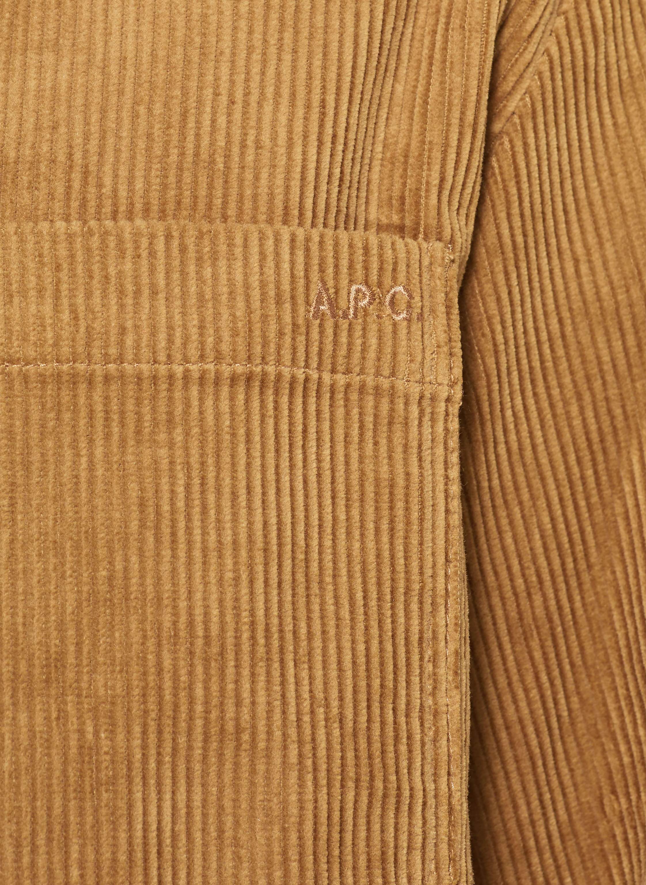 Thumbnail - A.P.C. Cordhemd Relax Fit braun