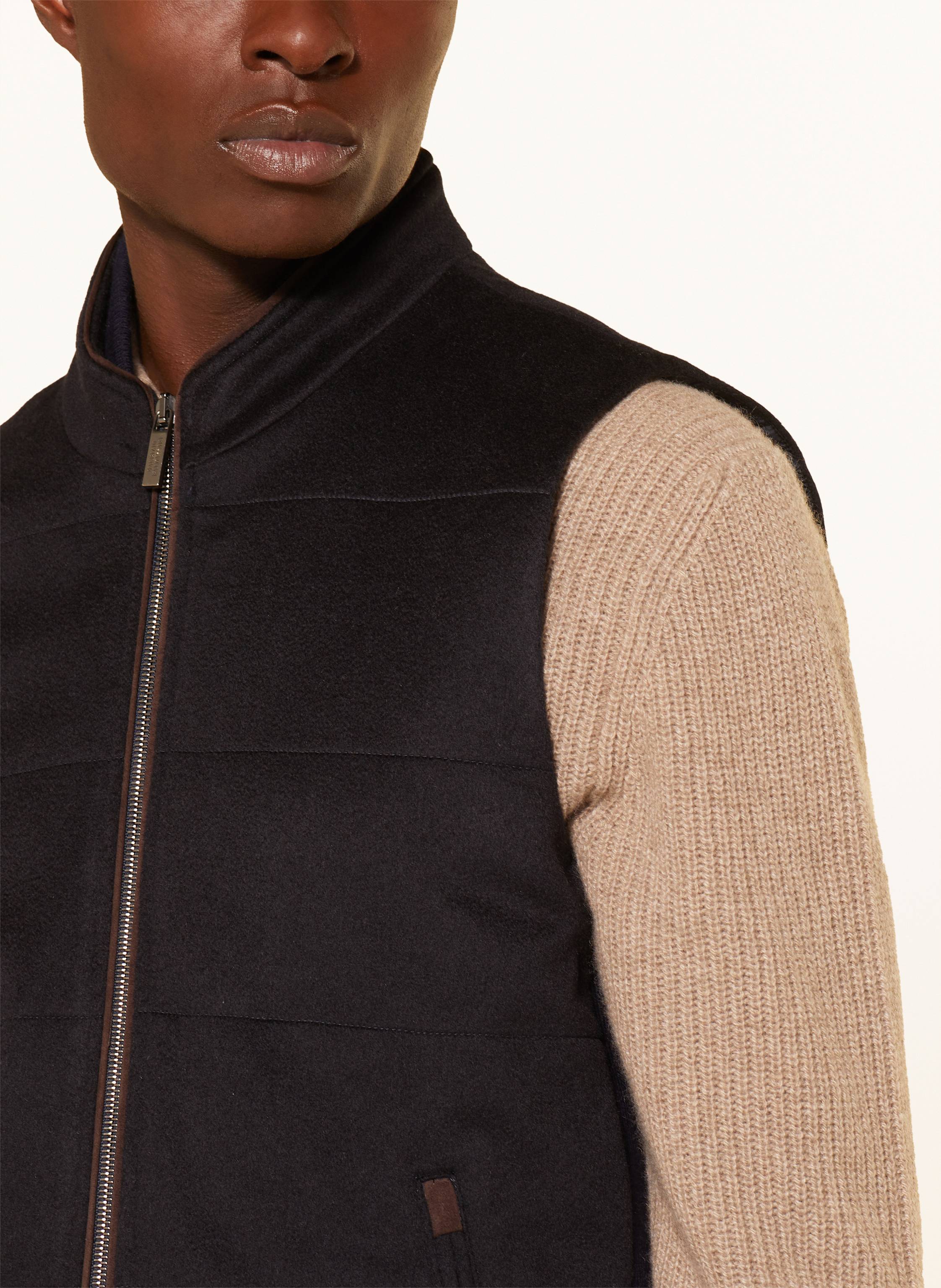 Thumbnail - Maurizio  Baldassari Cashmere-Weste Icon blau