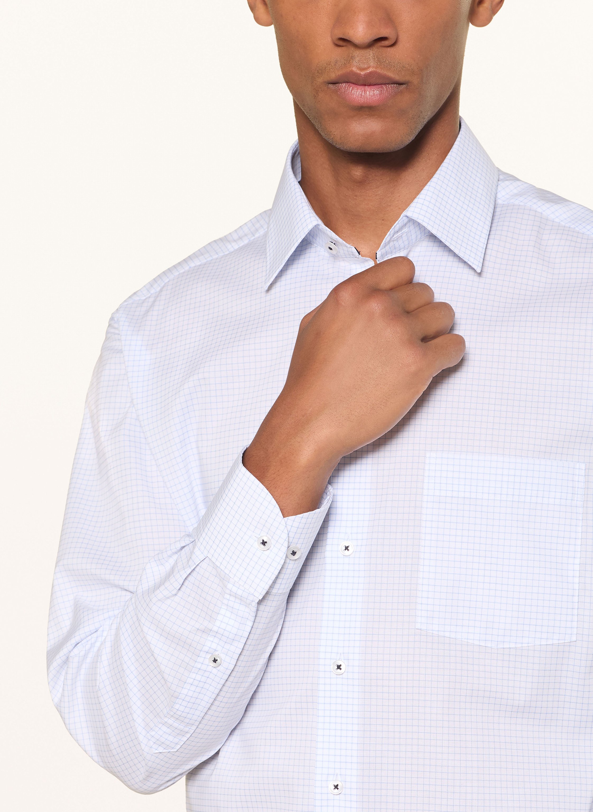 Thumbnail - Eterna Hemd Modern Fit blau