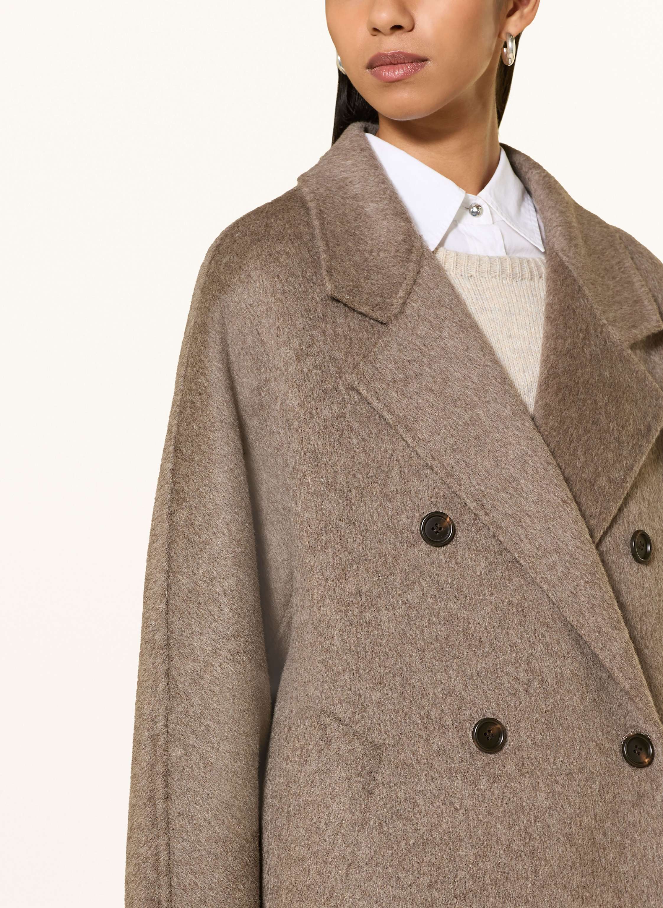 Thumbnail - Arma Wollmantel Marisa beige