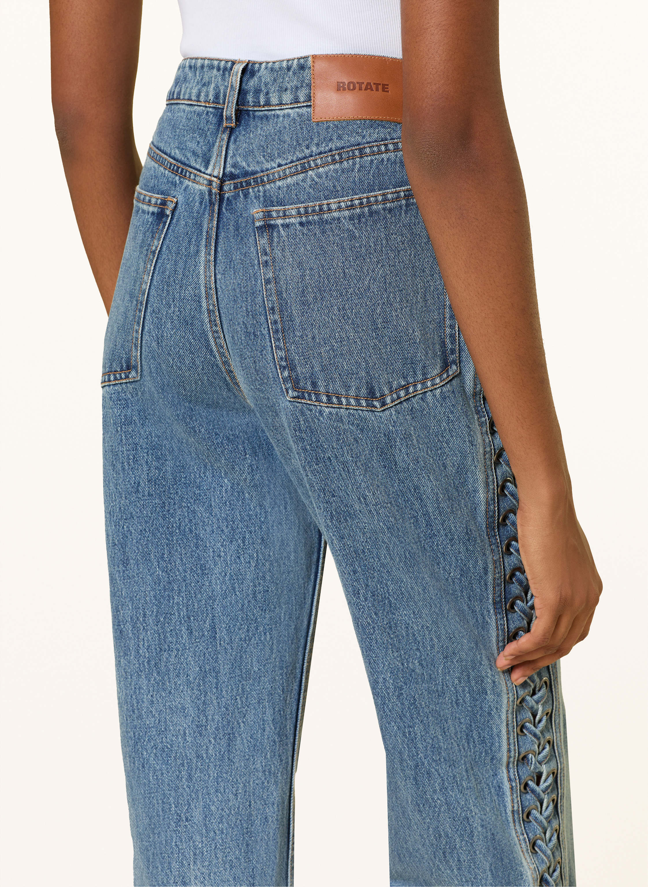 Thumbnail - Rotate Straight Jeans blau