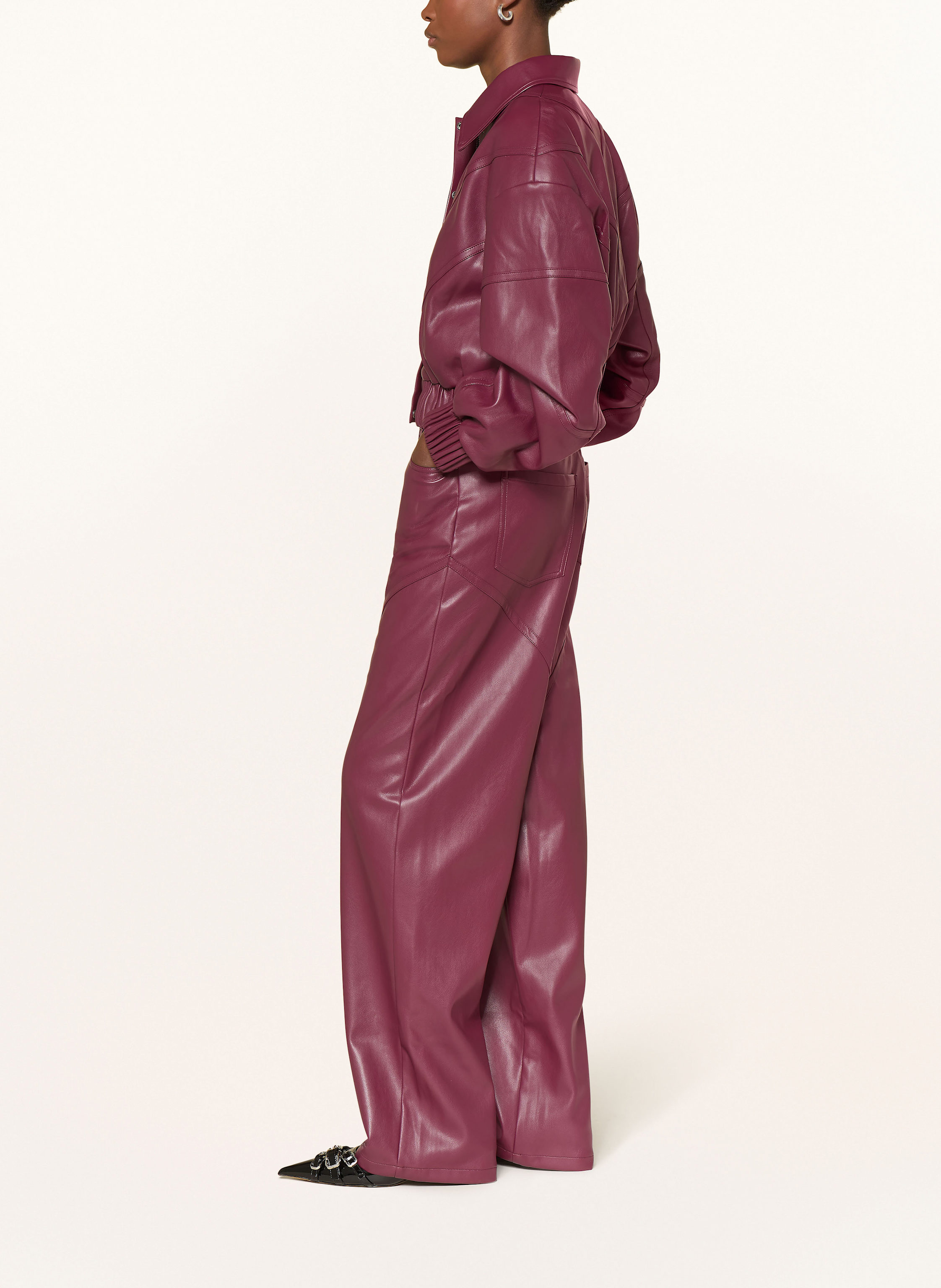 Thumbnail - Rotate Hose In Lederoptik rot