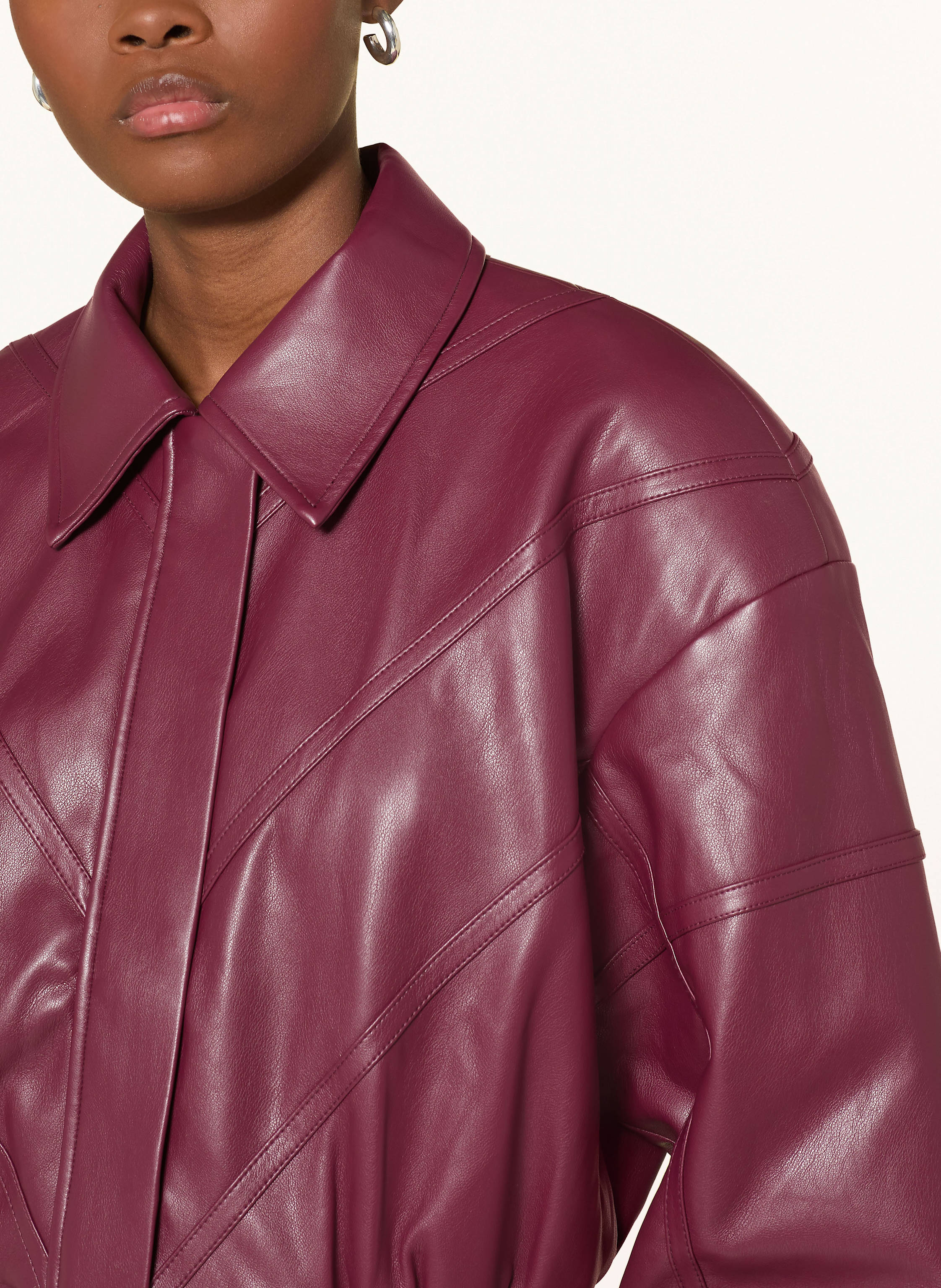 Thumbnail - Rotate Blouson In Lederoptik rot