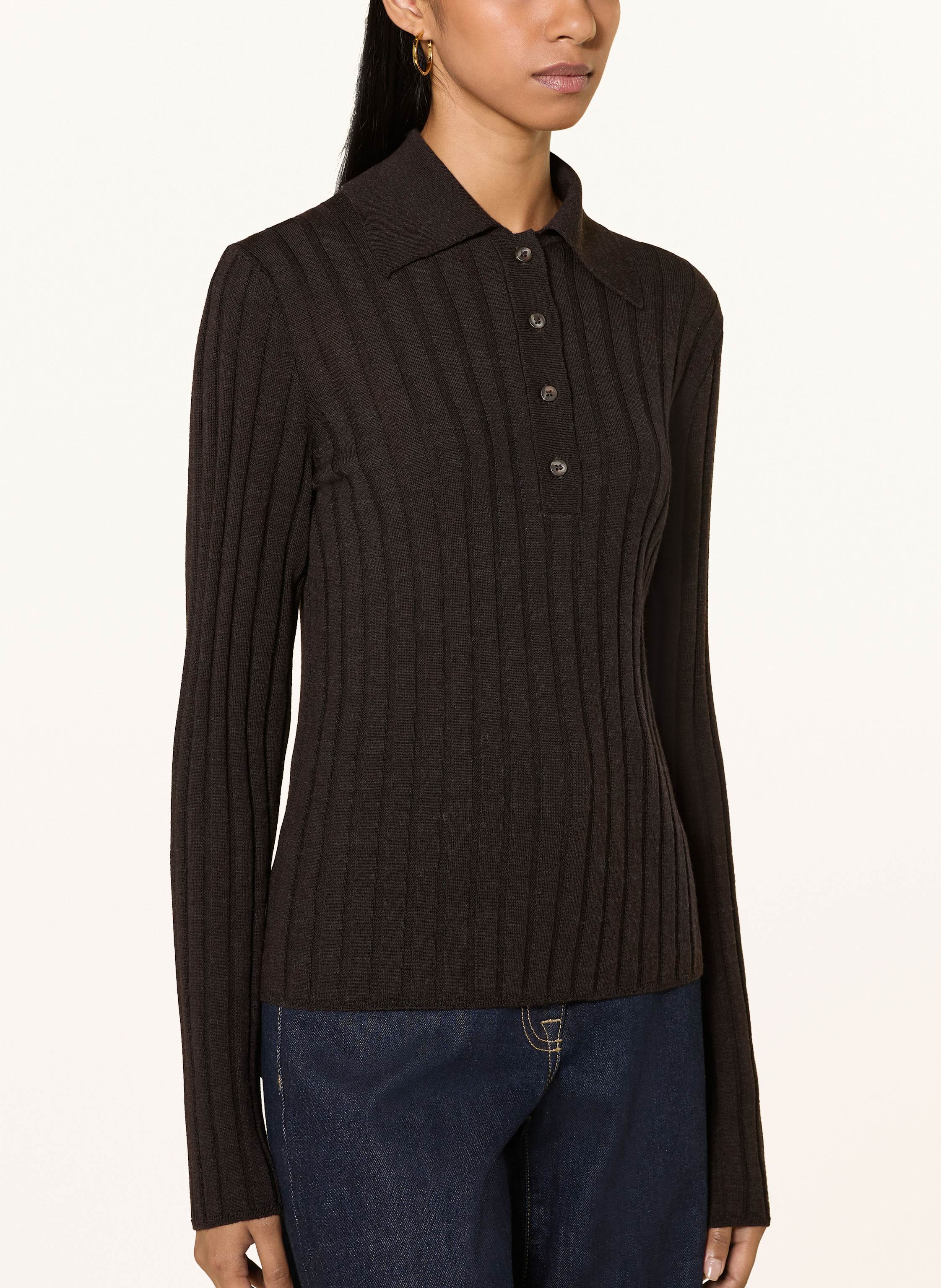 Thumbnail - Ivy Oak Strick-Poloshirt Frederika braun