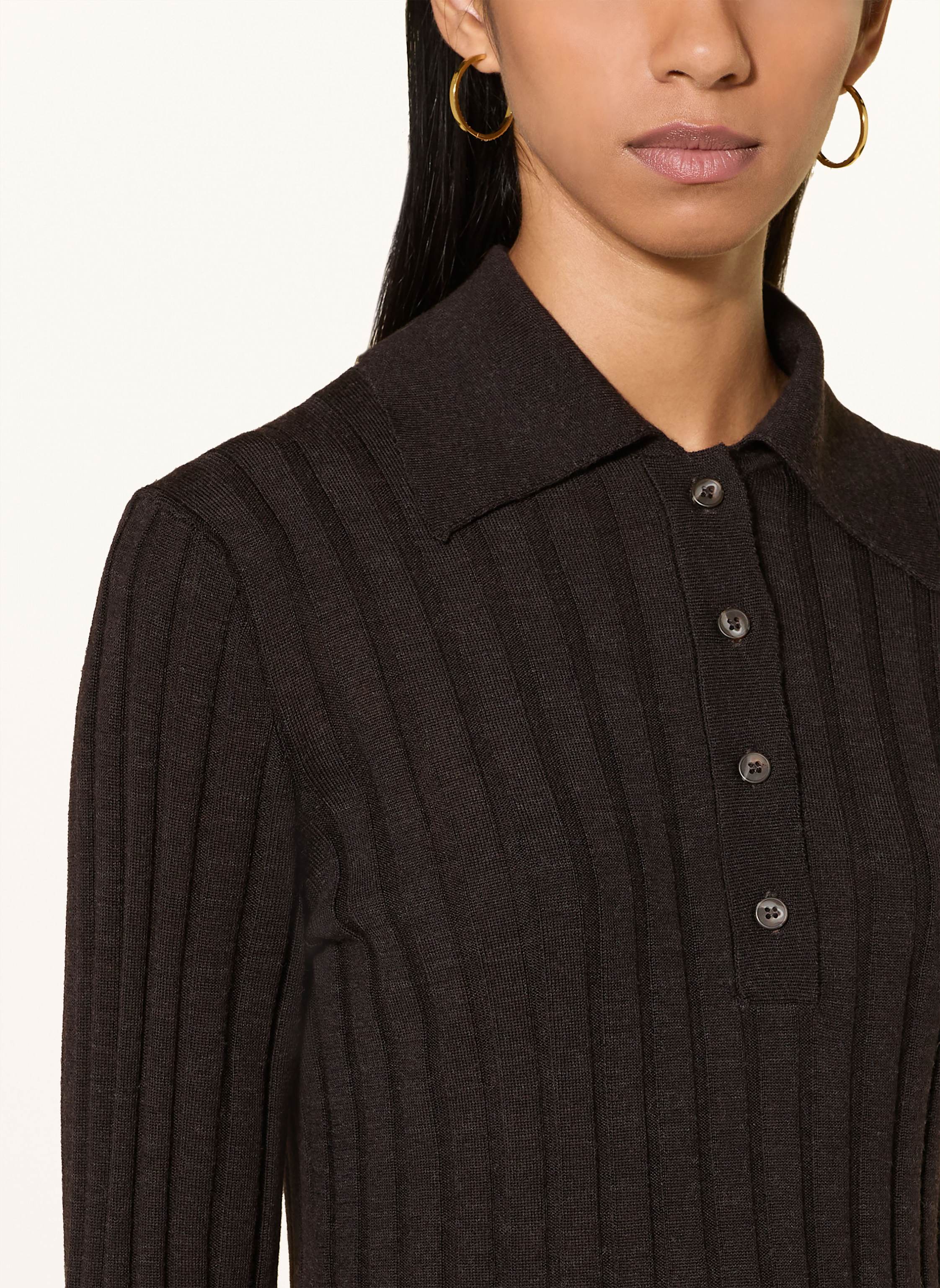 Thumbnail - Ivy Oak Strick-Poloshirt Frederika braun