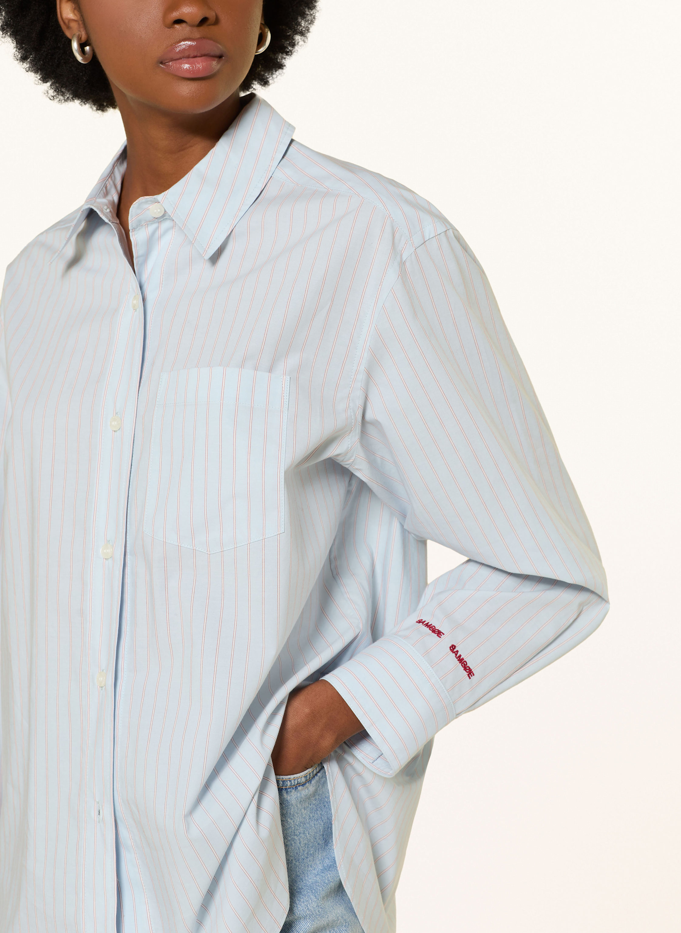 Thumbnail - Samsøe  Samsøe Hemdbluse Salova blau