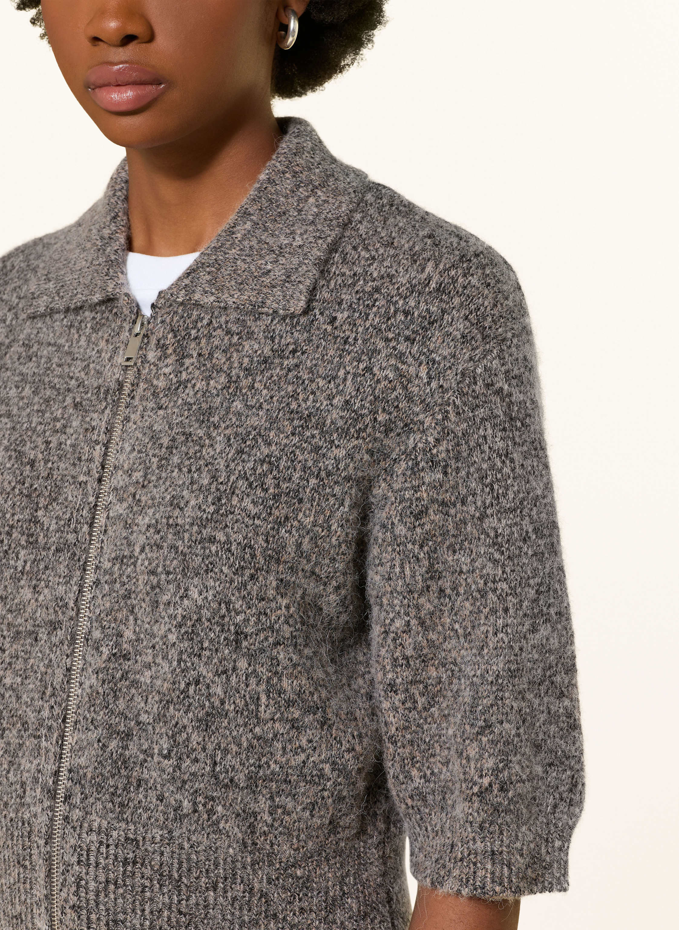 Thumbnail - Samsøe  Samsøe Strickjacke Sakelsie grau