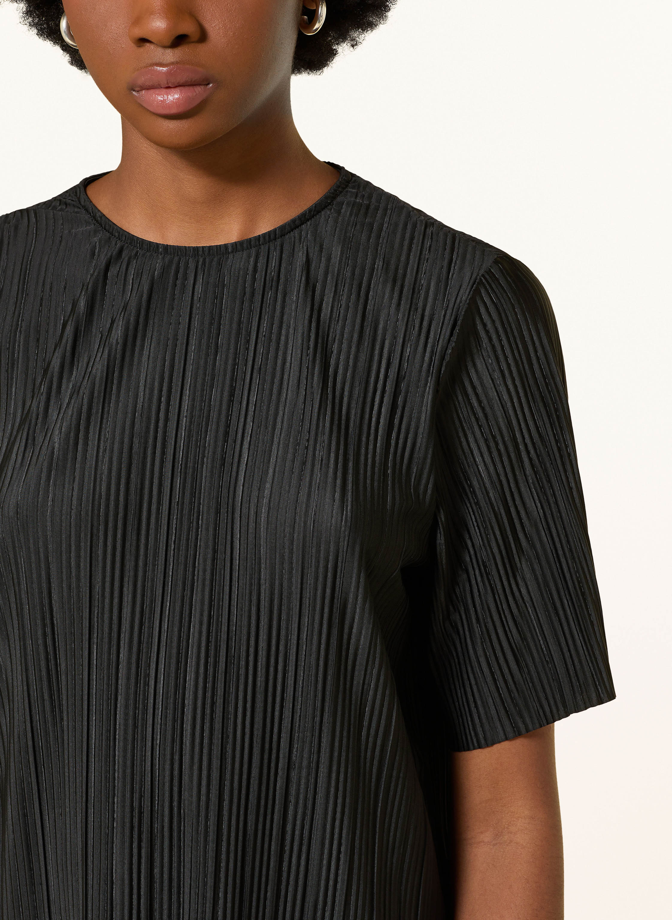 Thumbnail - Samsøe Samsøe Blusenshirt Sauma Mit Plissees schwarz