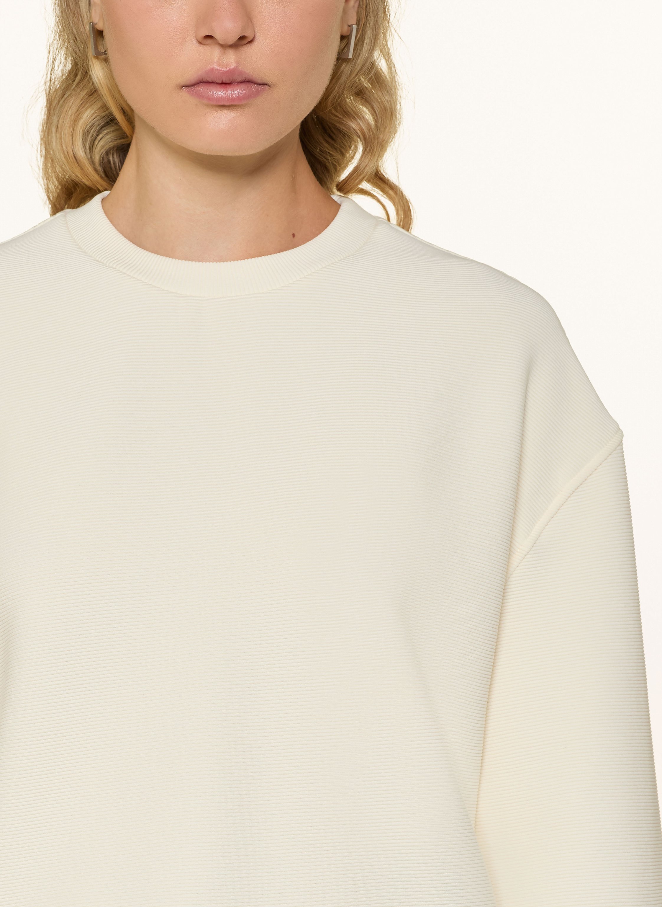 Thumbnail - Sweaty Betty Cropped-Sweatshirt Peaceful weiss
