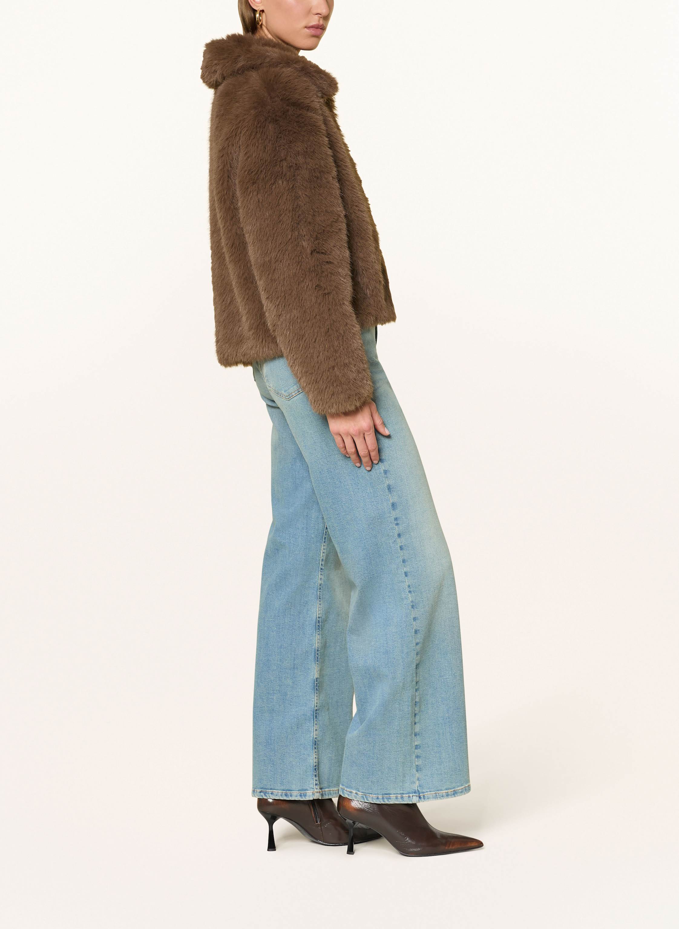 Thumbnail - Opus Pants Wide Leg Jeans Melly Cool blau