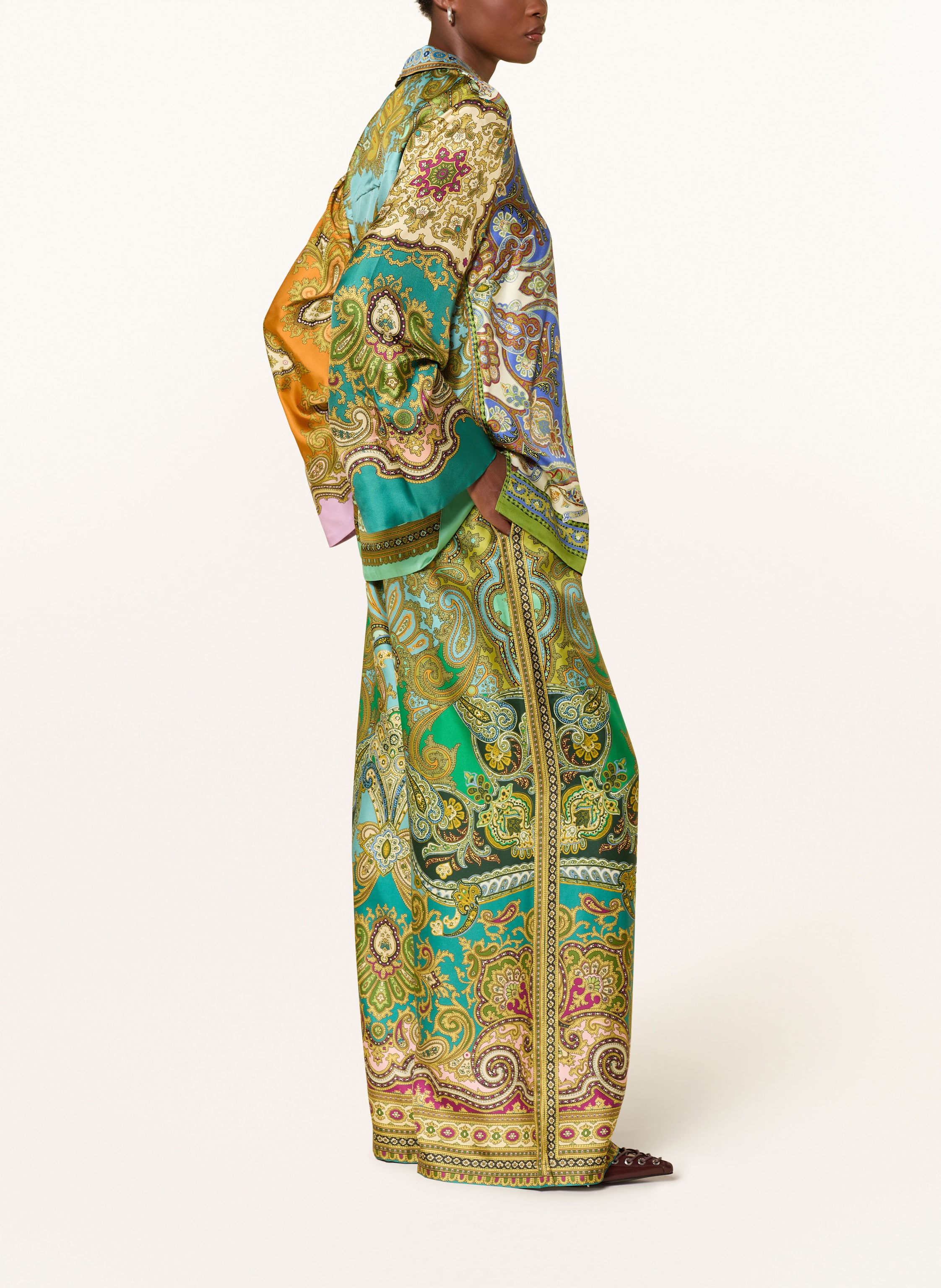 Thumbnail - Alémais Marlenehose Clemenza Aus Seide beige