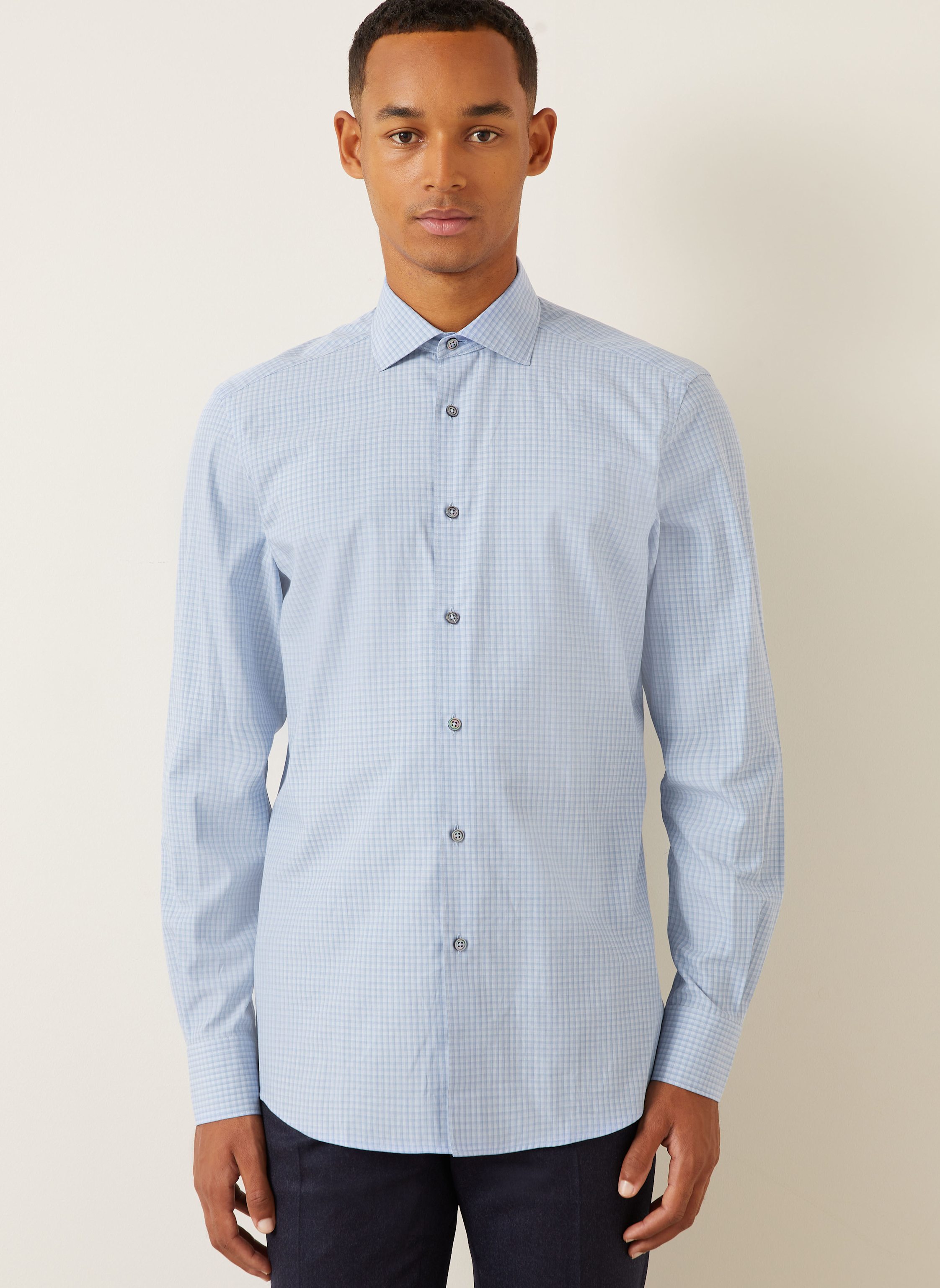 Thumbnail - Zegna Hemd Regular Fit blau