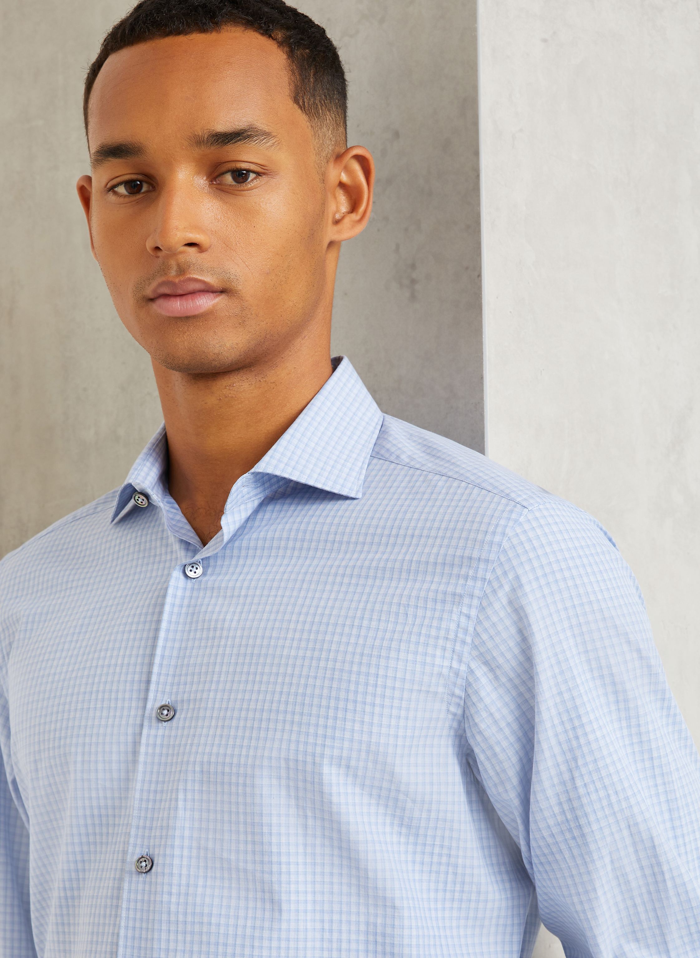 Thumbnail - Zegna Hemd Regular Fit blau