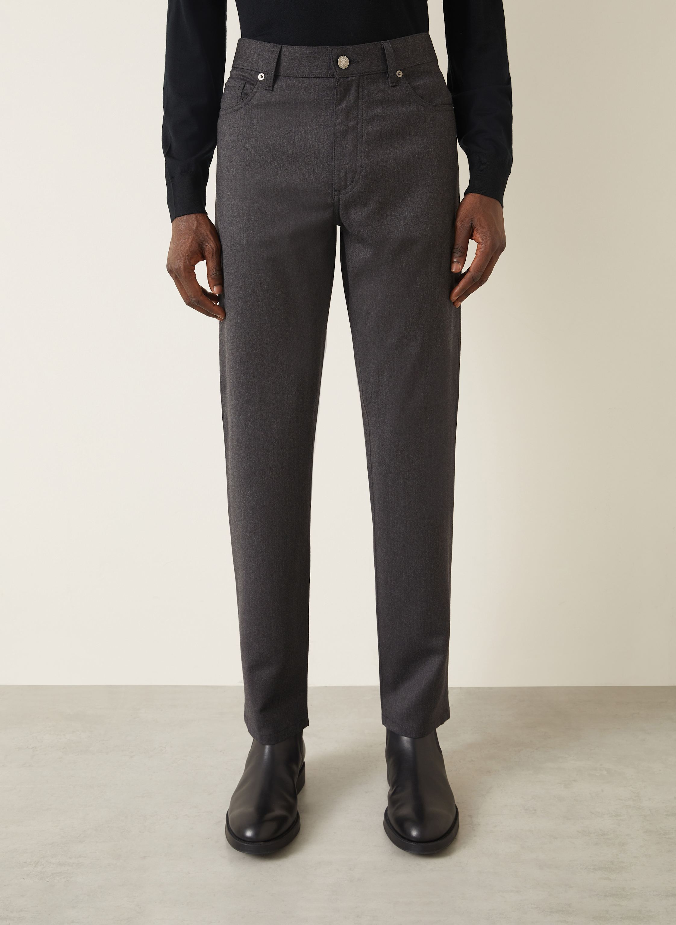 Thumbnail - Zegna Hose Slim Fit grau