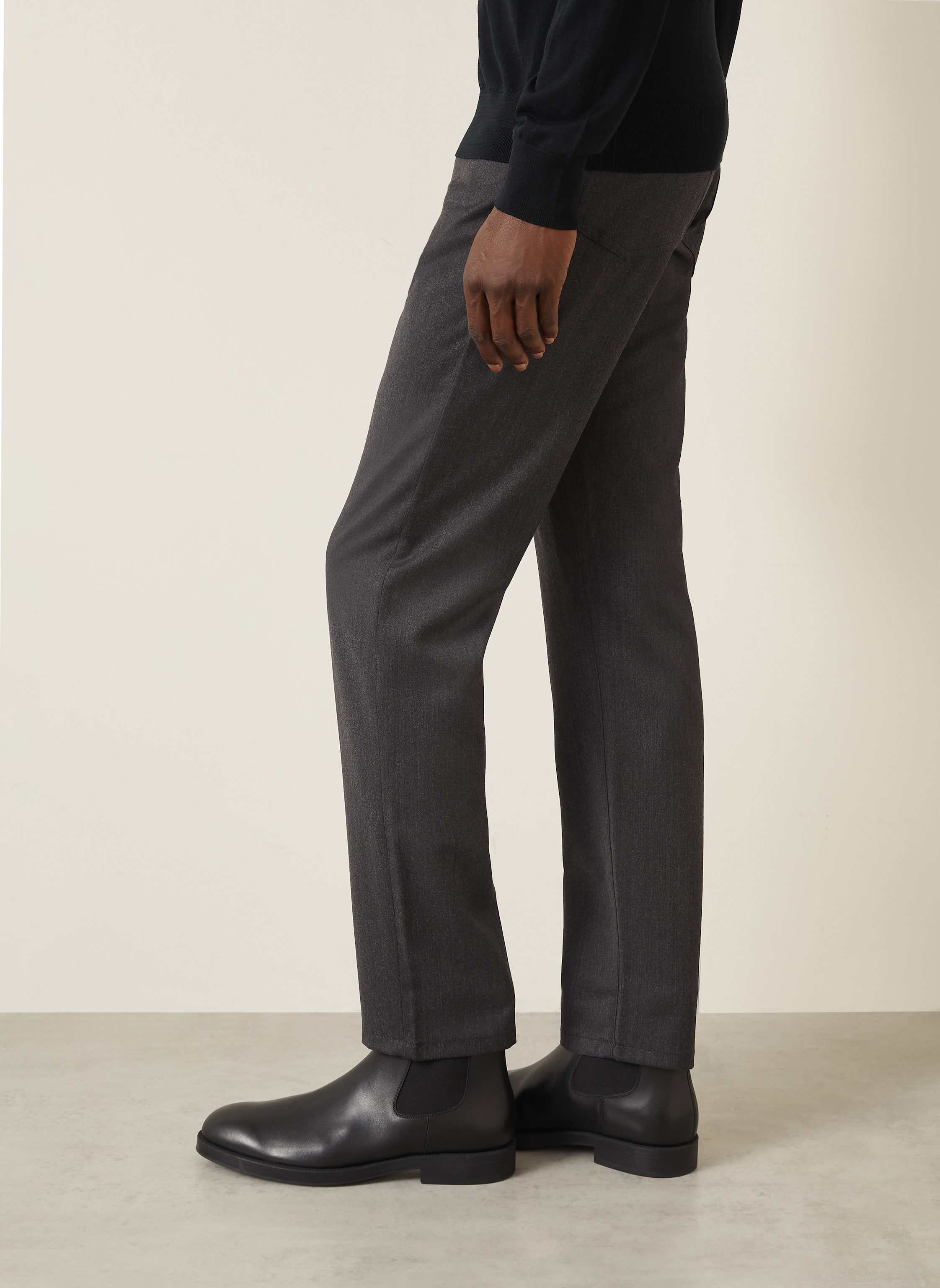 Thumbnail - Zegna Hose Slim Fit grau