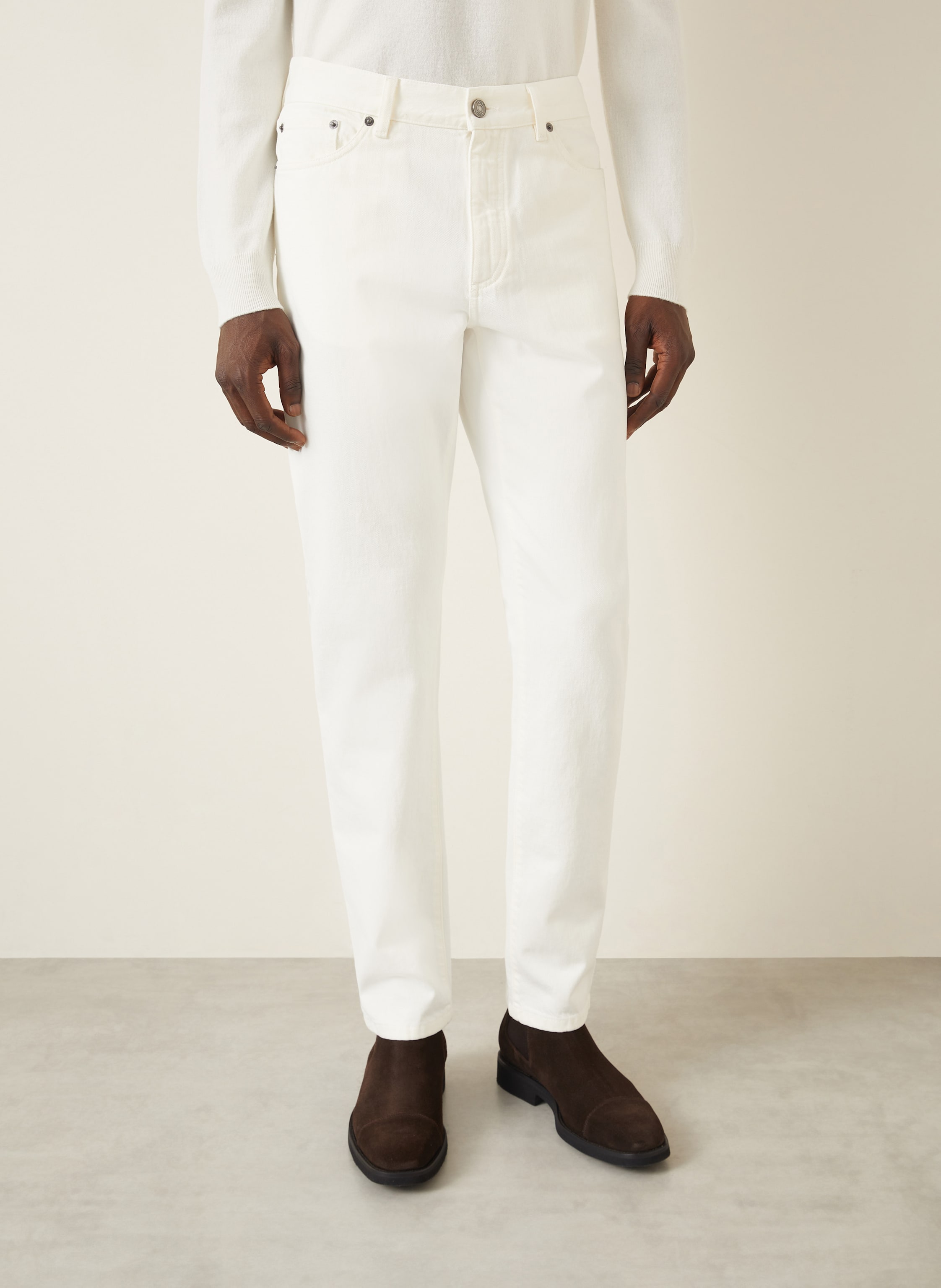 Thumbnail - Zegna Jeans Slim Fit weiss