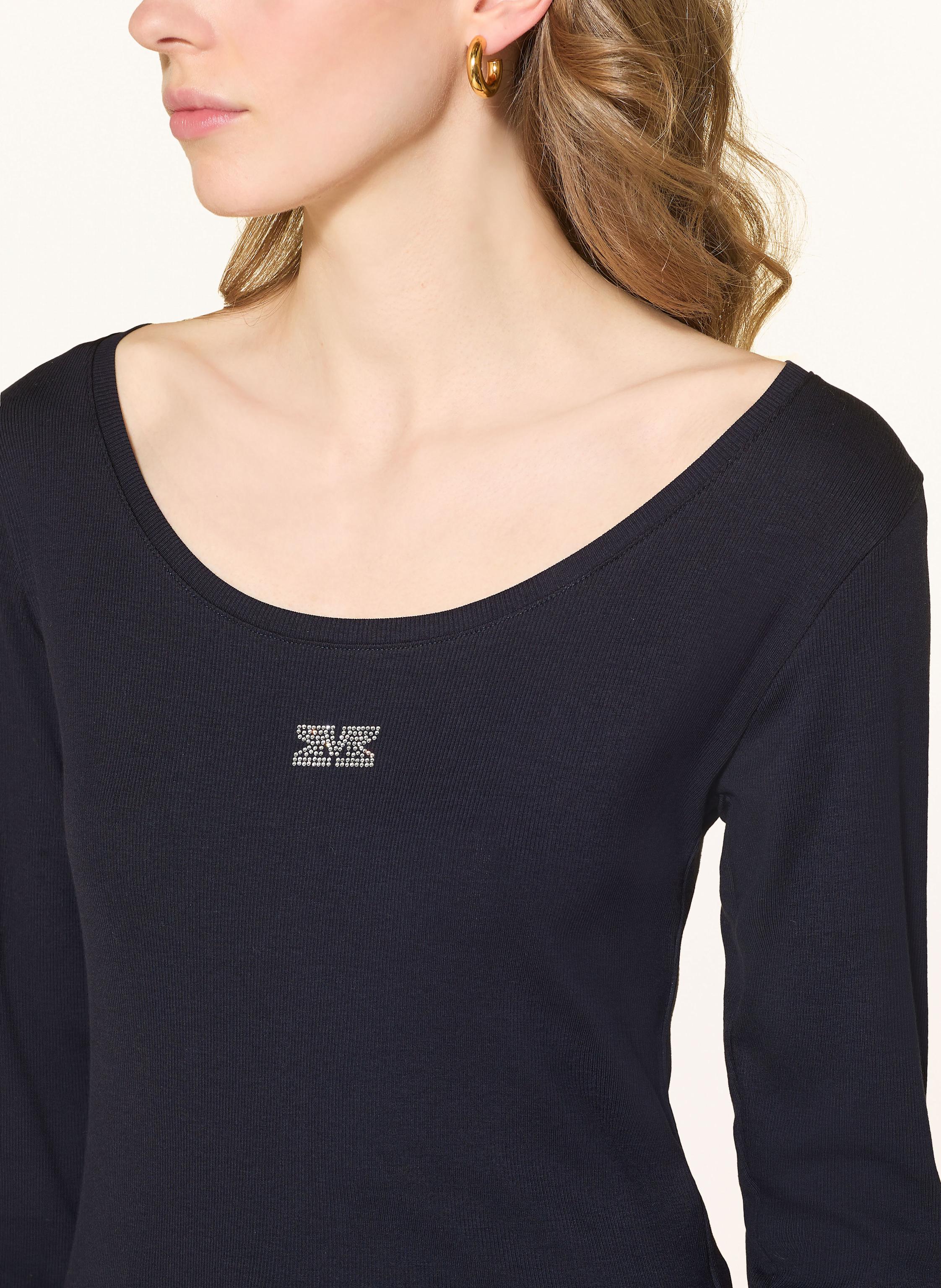 Thumbnail - Monari Longsleeve Mit Schmucksteinen blau