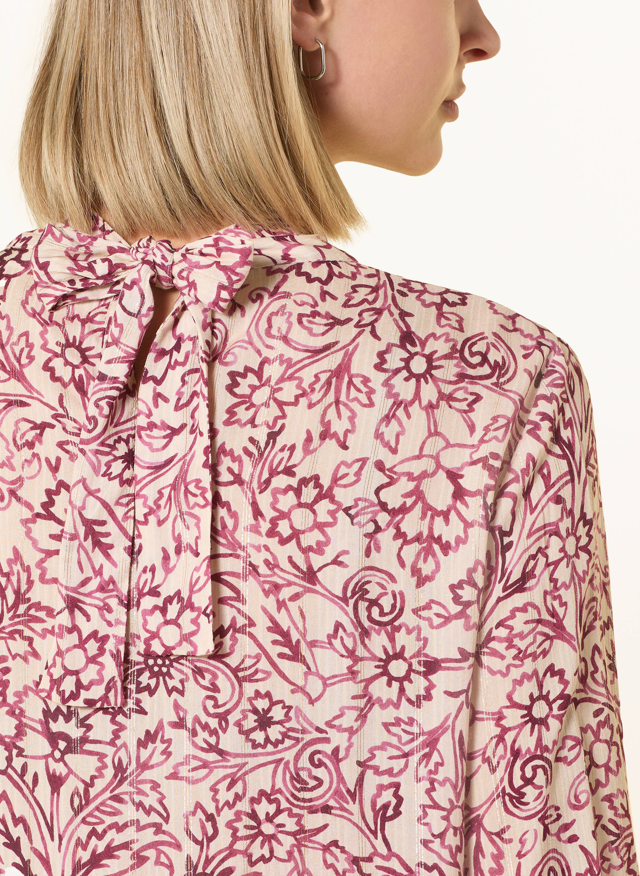 Thumbnail - Eterna Blusenshirt Mit Glitzergarn Und Cut-Outs pink