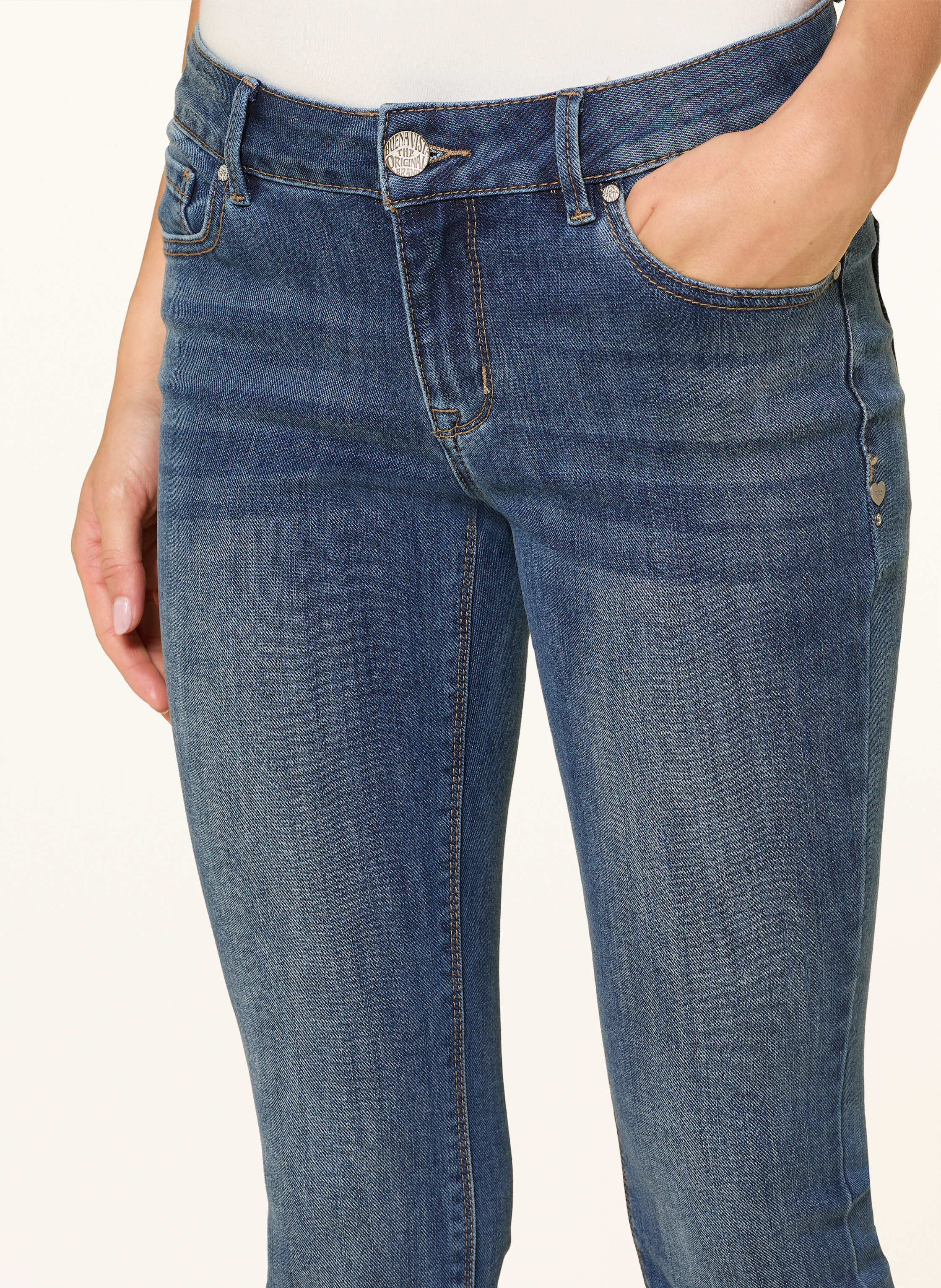 Thumbnail - Buena Vista Bootcut Jeans Italy K blau