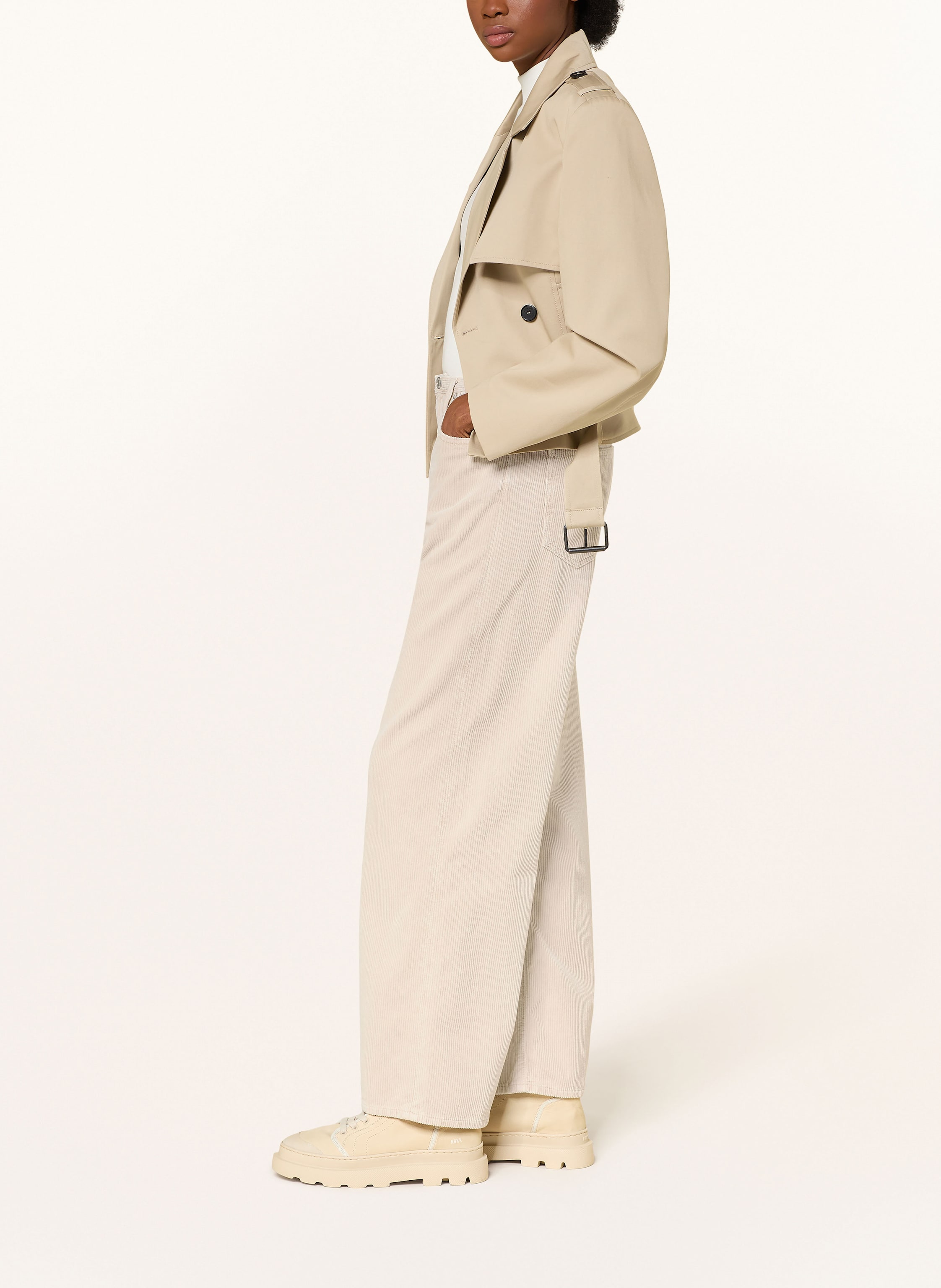 Thumbnail - Agolde Cordhose Keira gruen