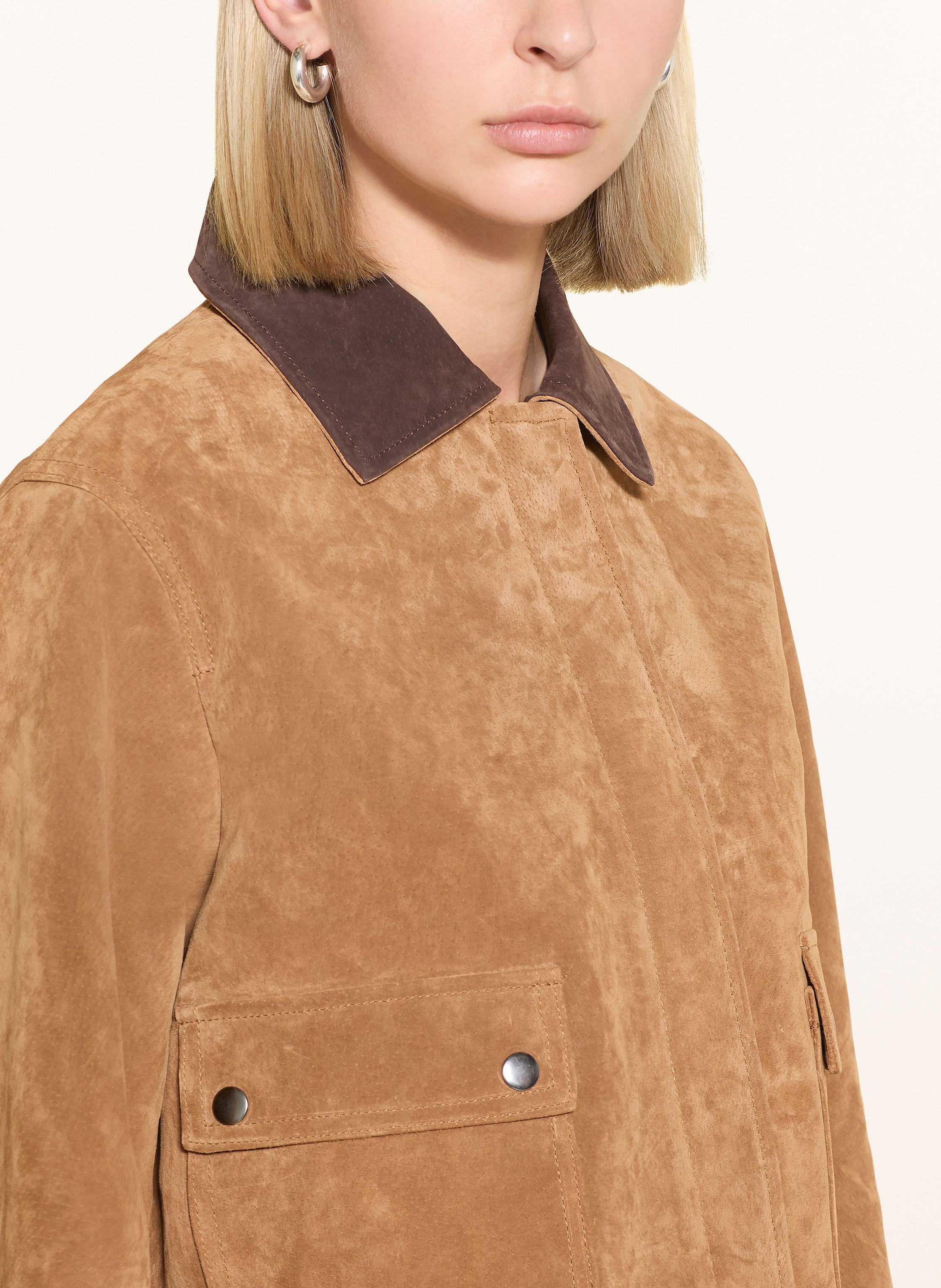 Thumbnail - Darling Harbour Lederjacke braun