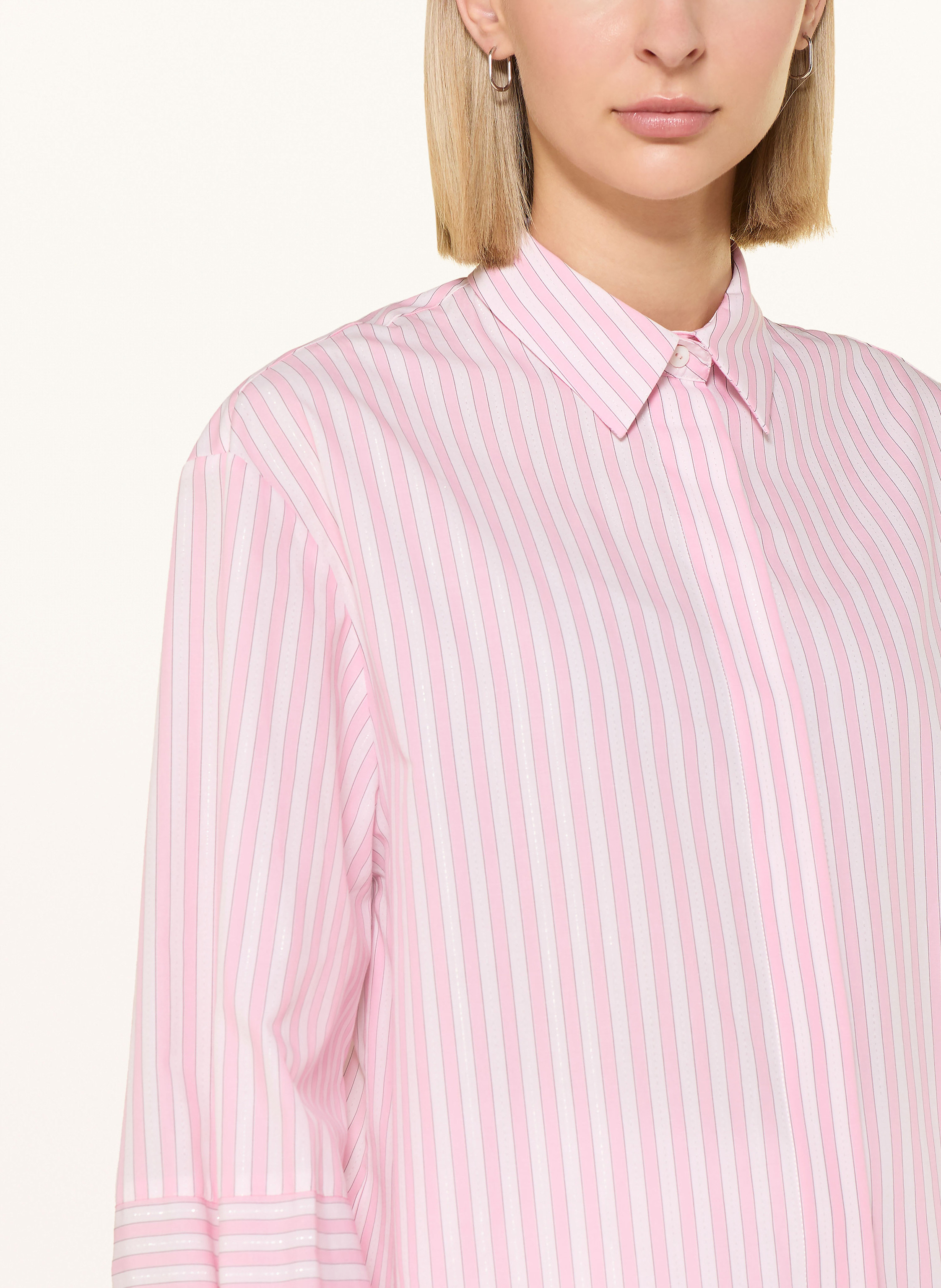 Thumbnail - 1863 By Eterna Hemdbluse Mit Glitzergarn rosa