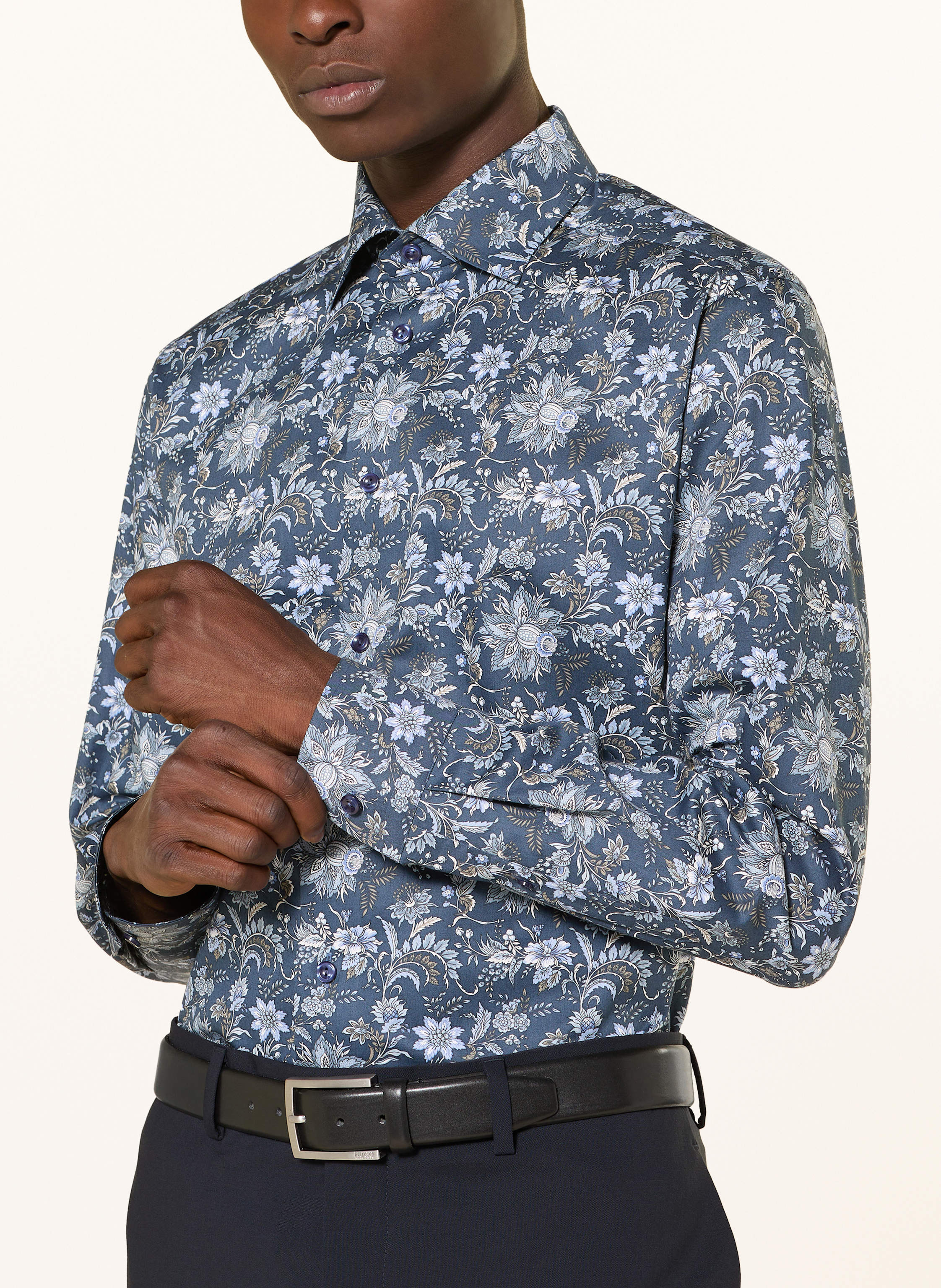 Thumbnail - Eton Hemd Slim Fit blau