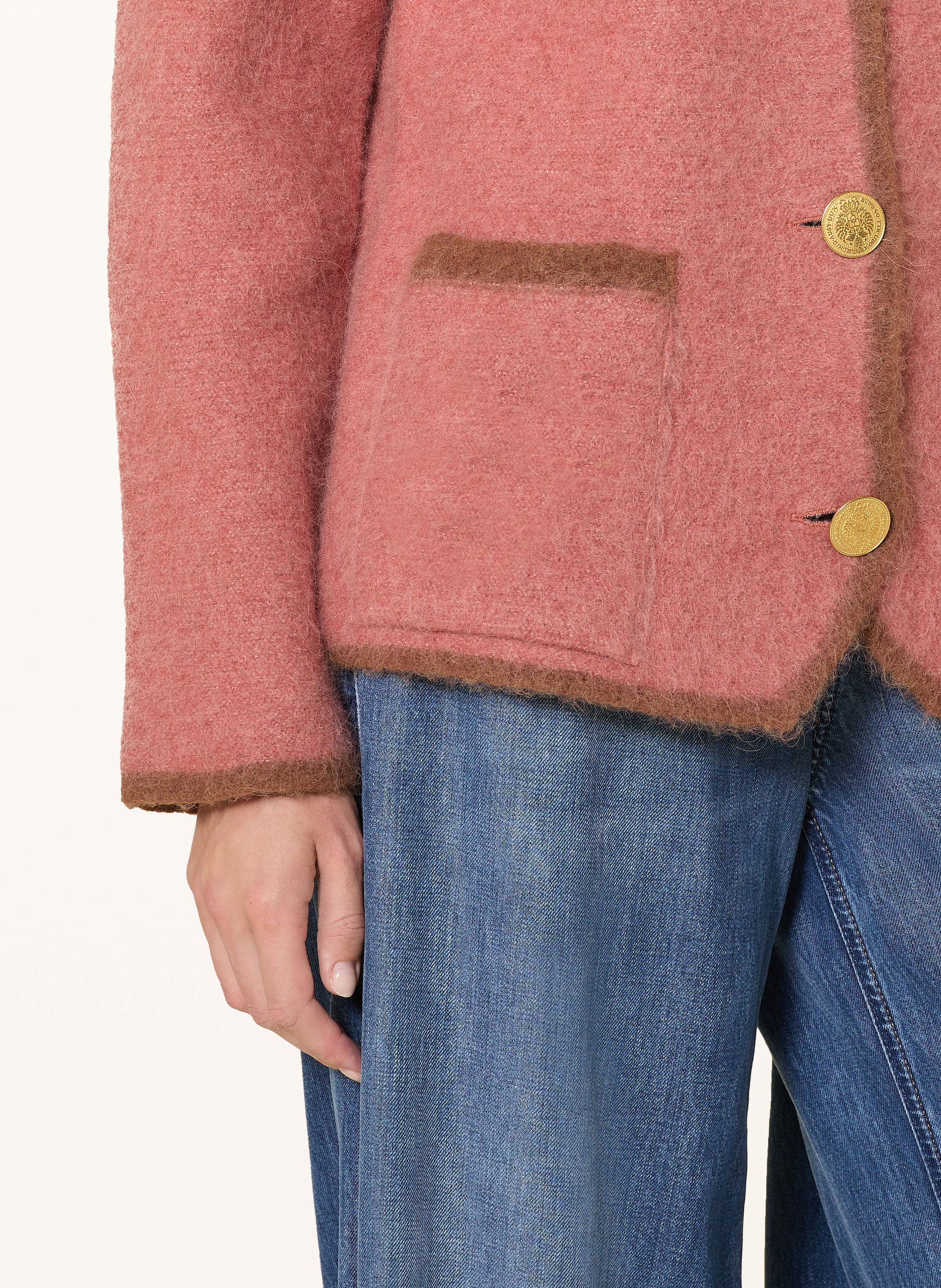 Thumbnail - Luis Trenker Jacke Luandrea Mit Alpaka rosa