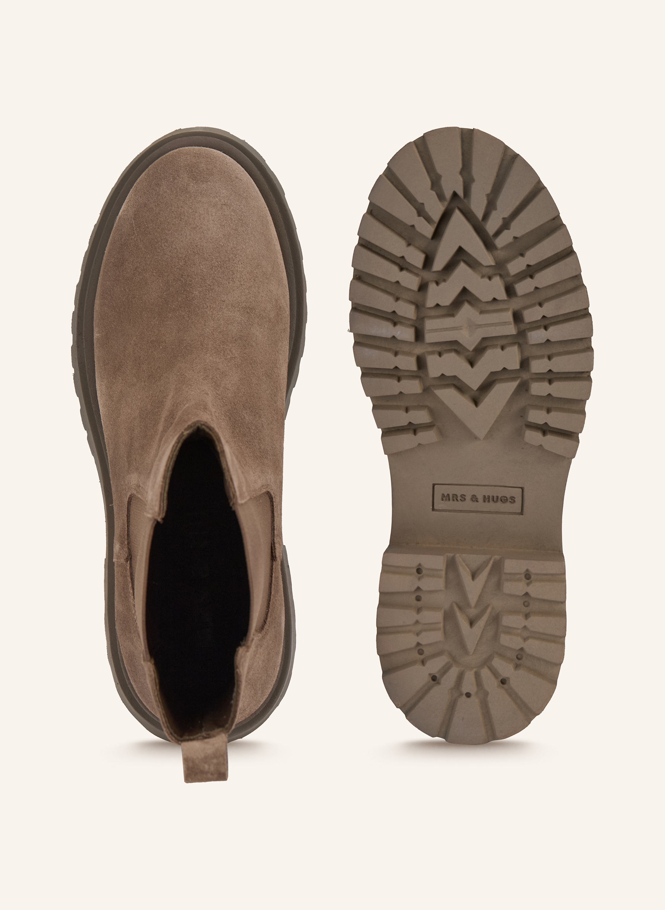 Thumbnail - Mrs & Hugs Chelsea-Boots braun