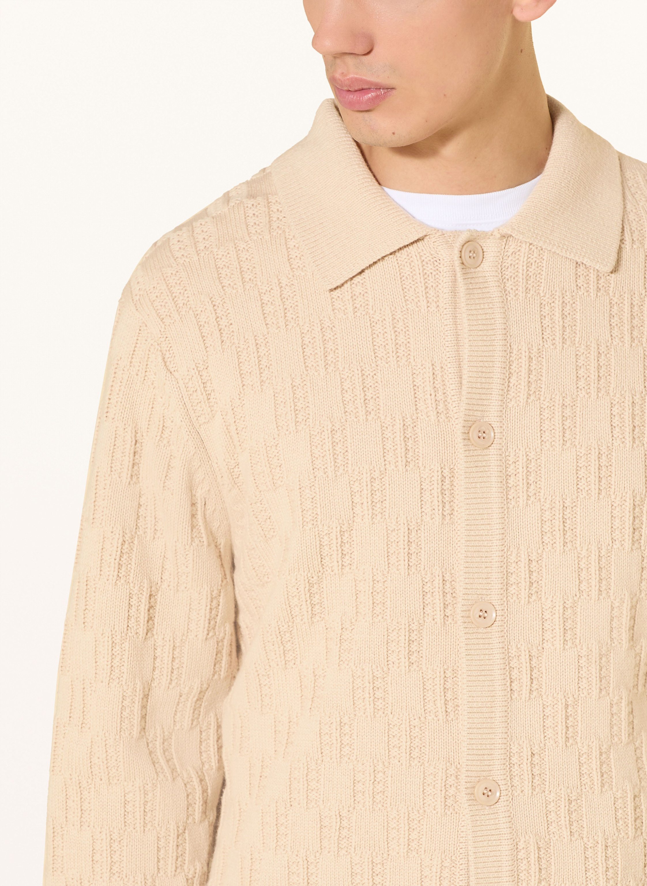 Thumbnail - Samsøe  Samsøe Strickjacke Sabrodie beige