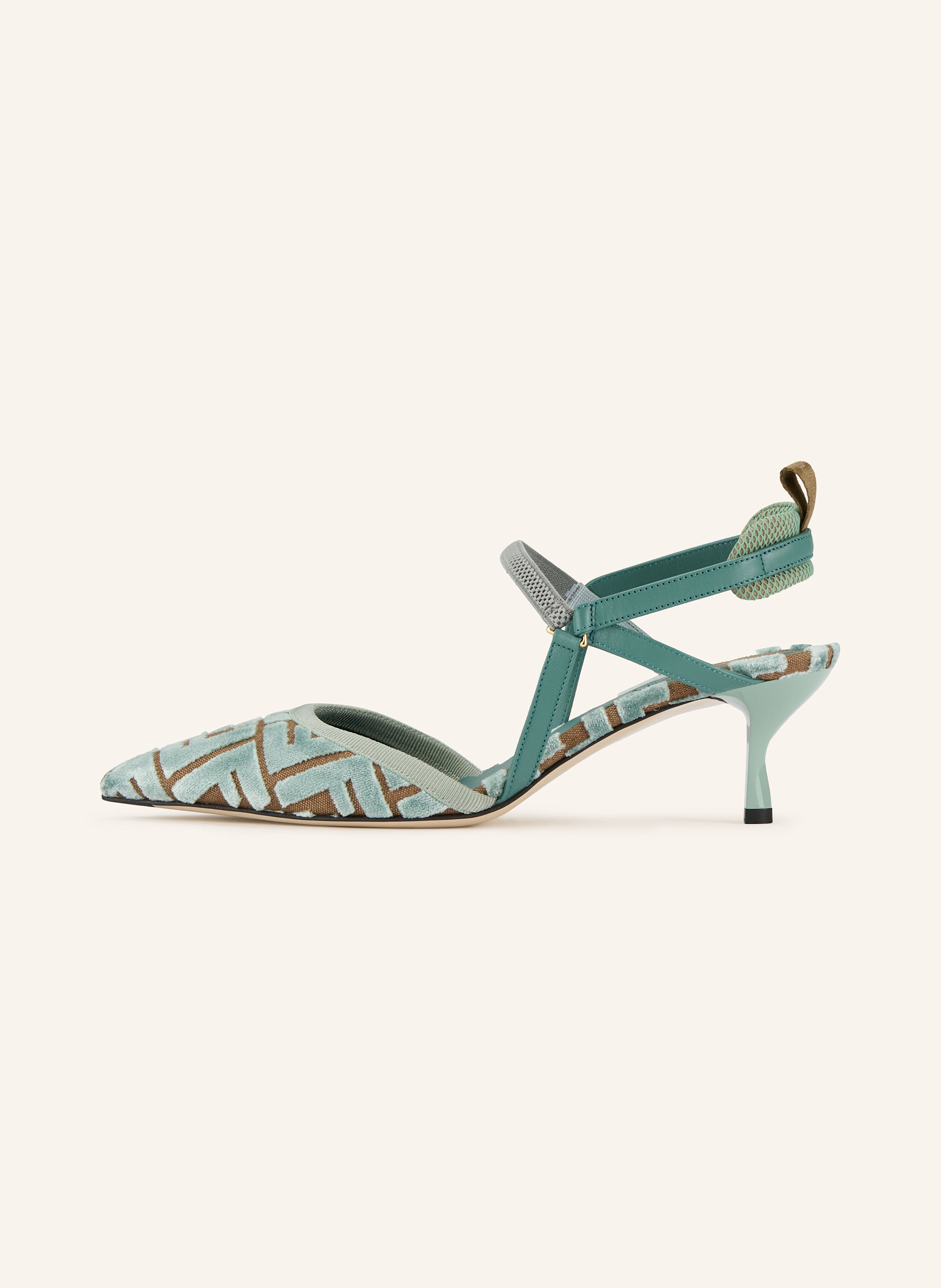 Thumbnail - Fendi Slingpumps blau