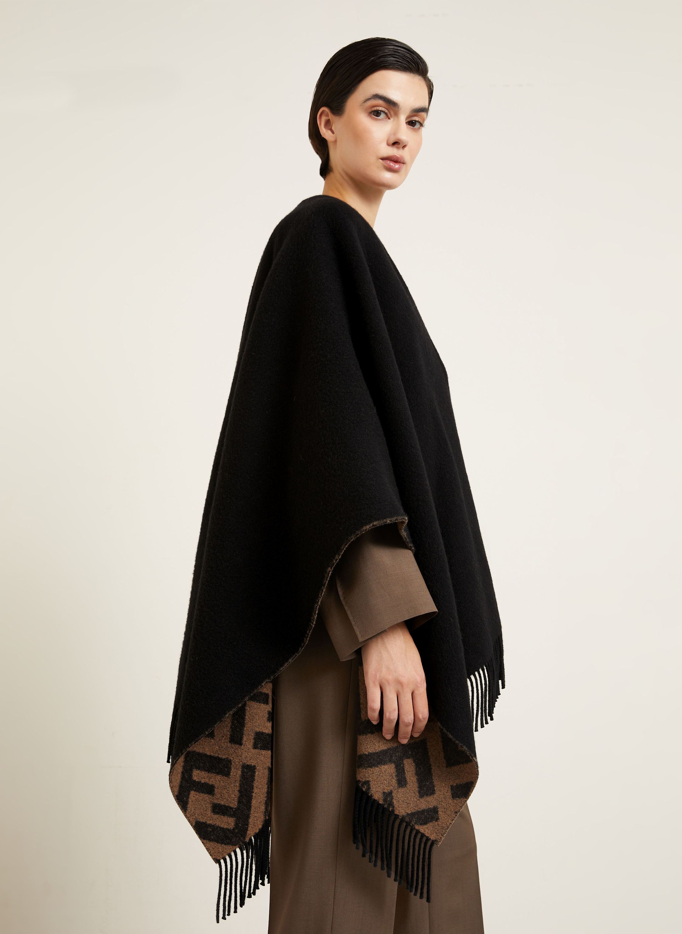 Thumbnail - Fendi Poncho Mit Cashmere braun