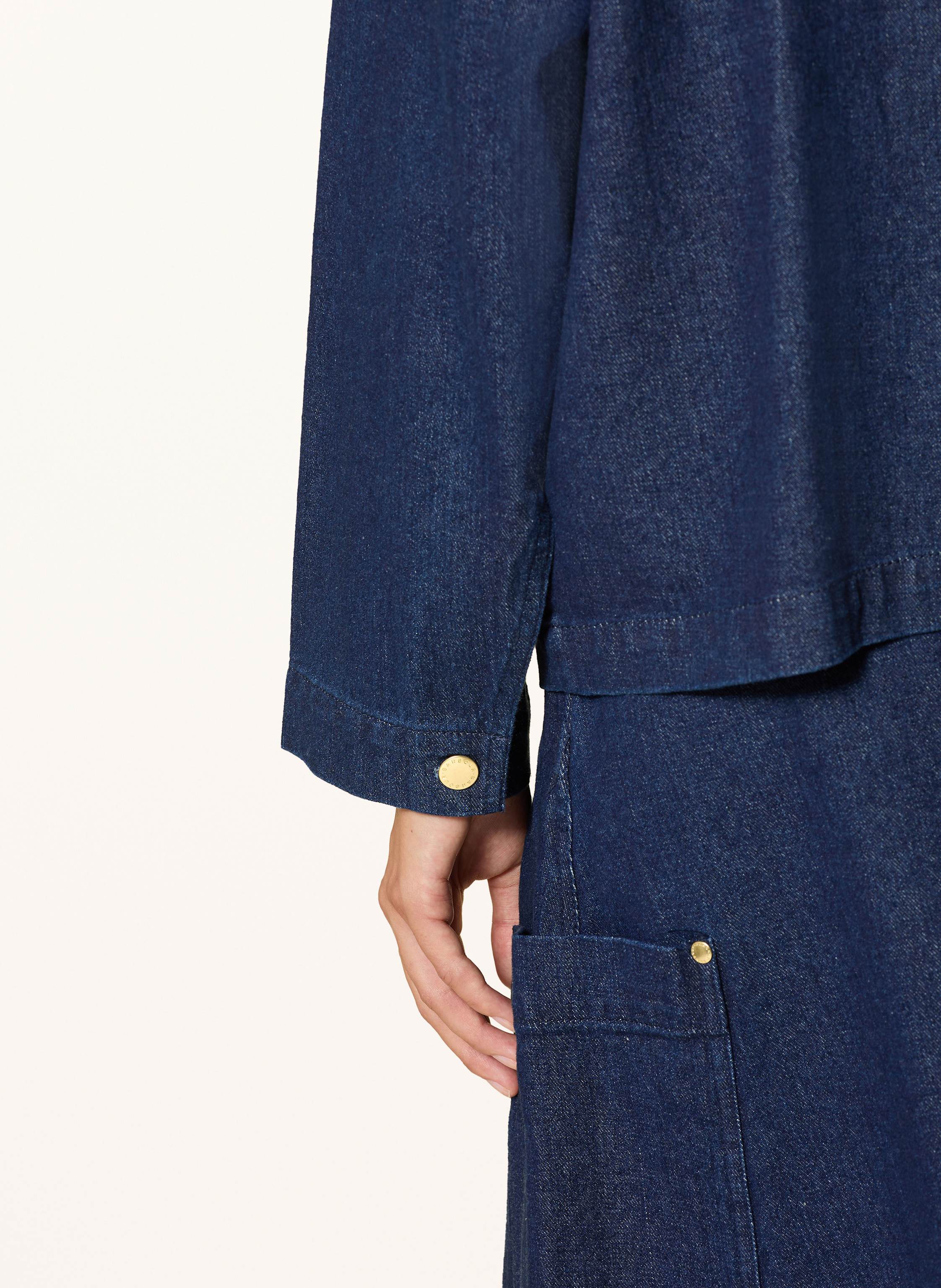 Thumbnail - Barbour Jeansjacke Saima blau