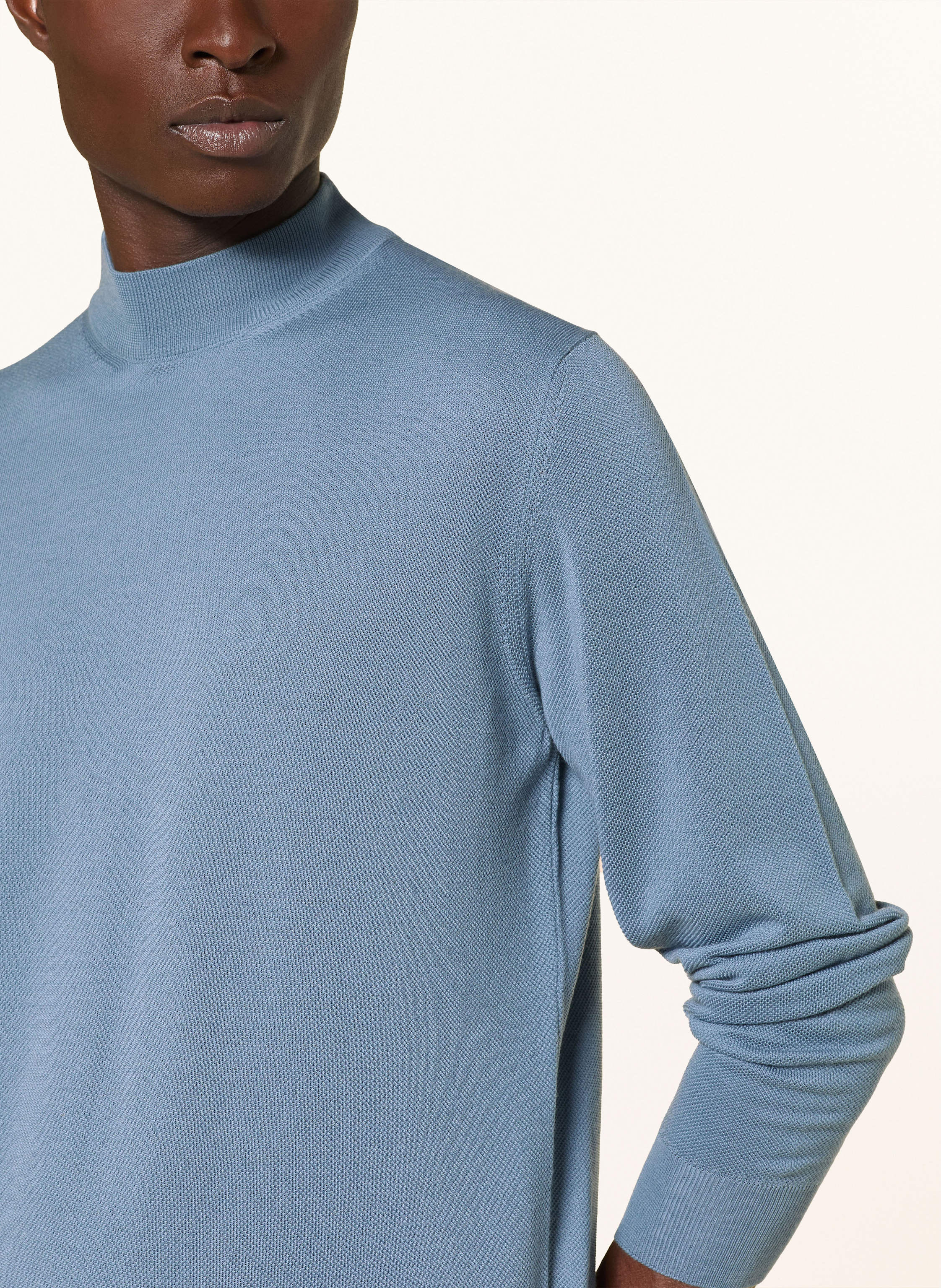 Thumbnail - Lardini Pullover Aus Merinowolle blau