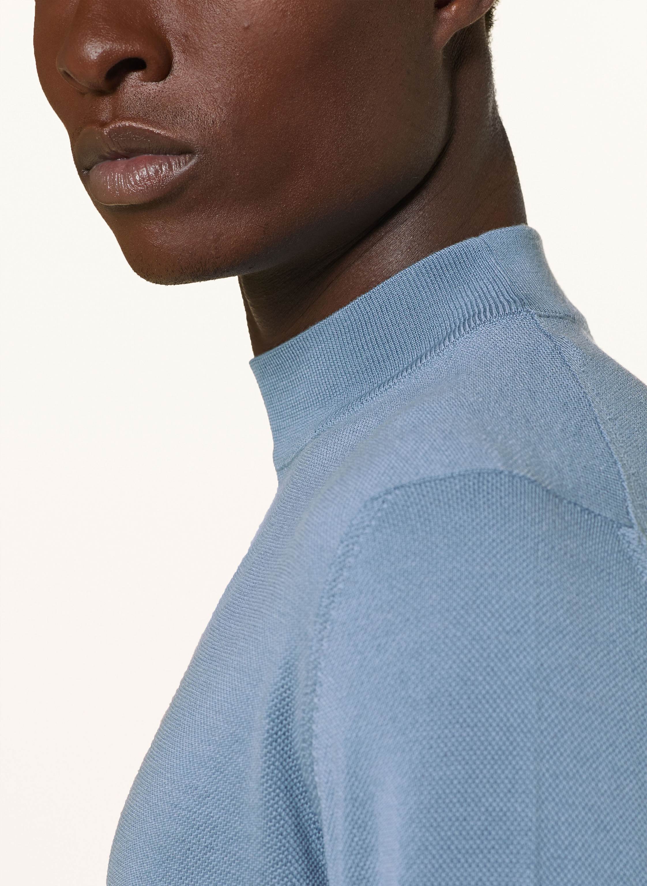 Thumbnail - Lardini Pullover Aus Merinowolle blau