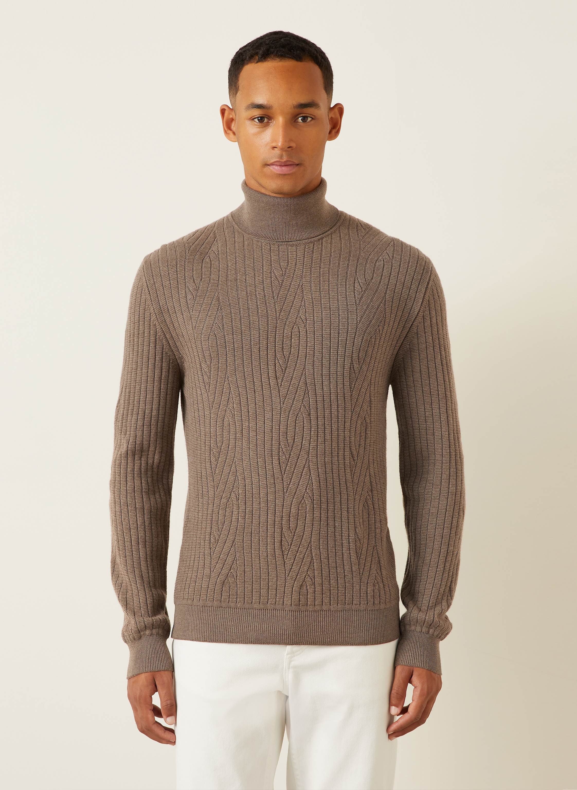 Thumbnail - Brioni Rollkragenpullover braun
