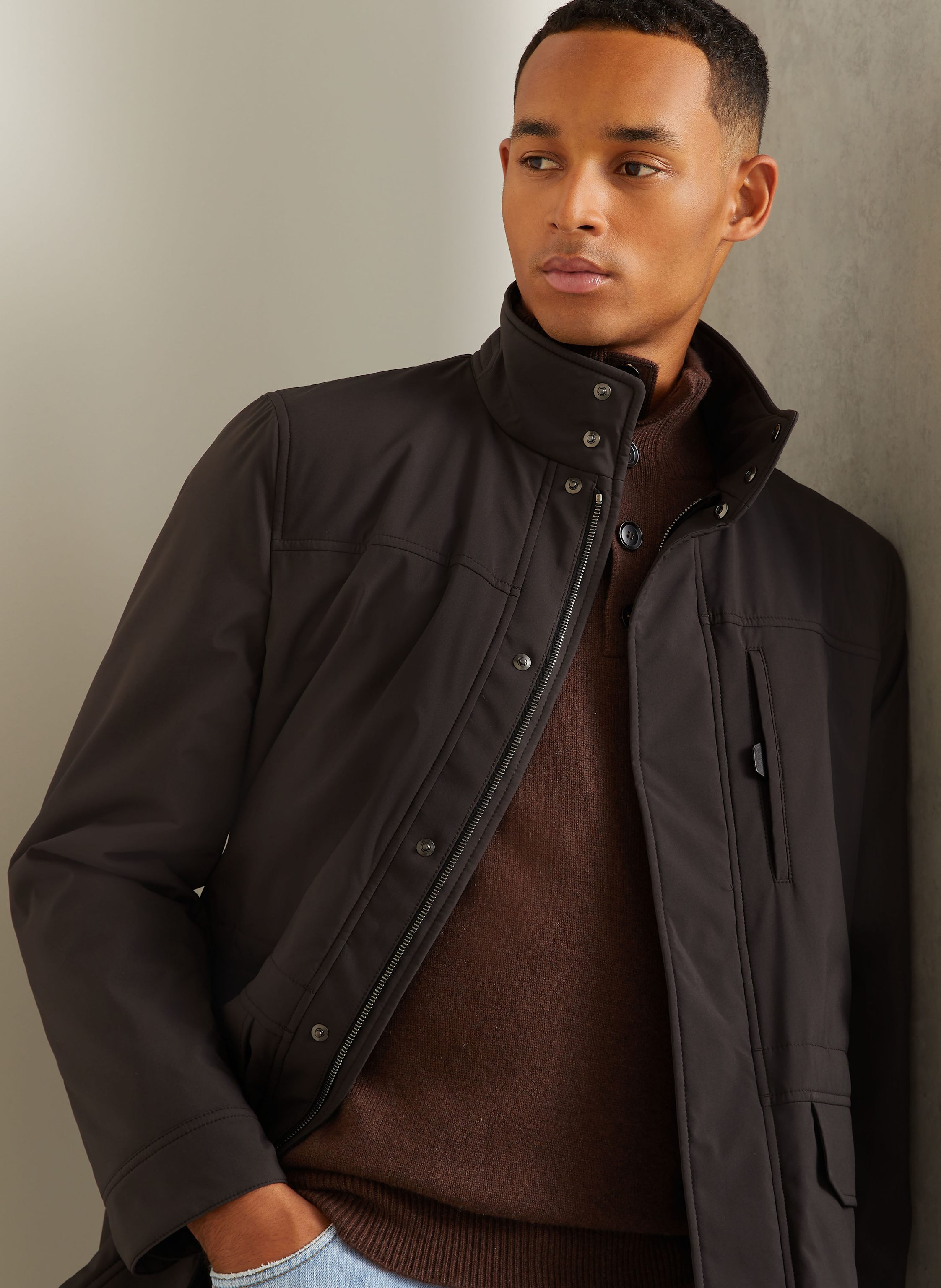 Thumbnail - Brioni Fieldjacket Mit Cashmere braun