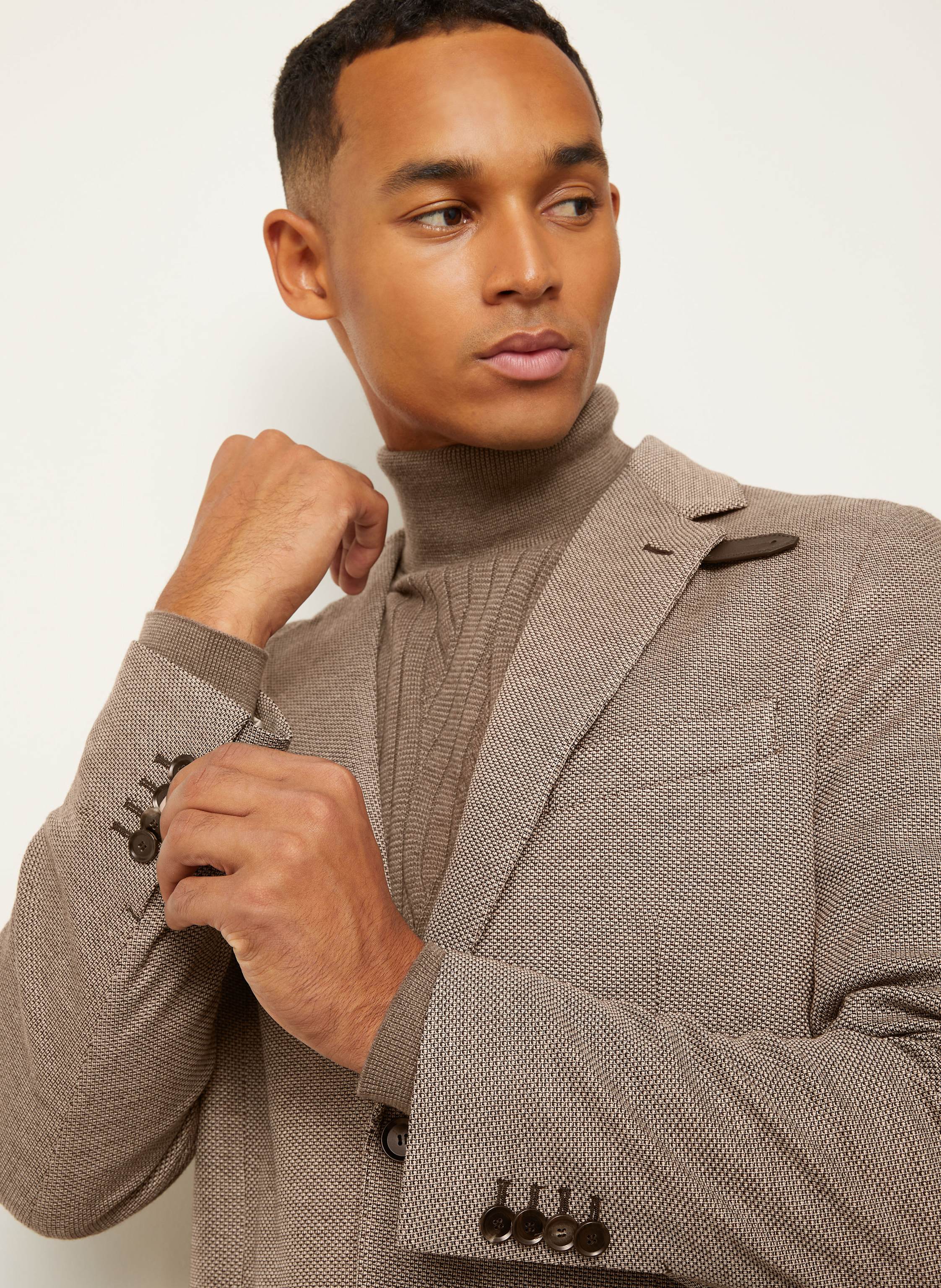 Thumbnail - Brioni Sakko Extra Slim Fit Mit Seide beige