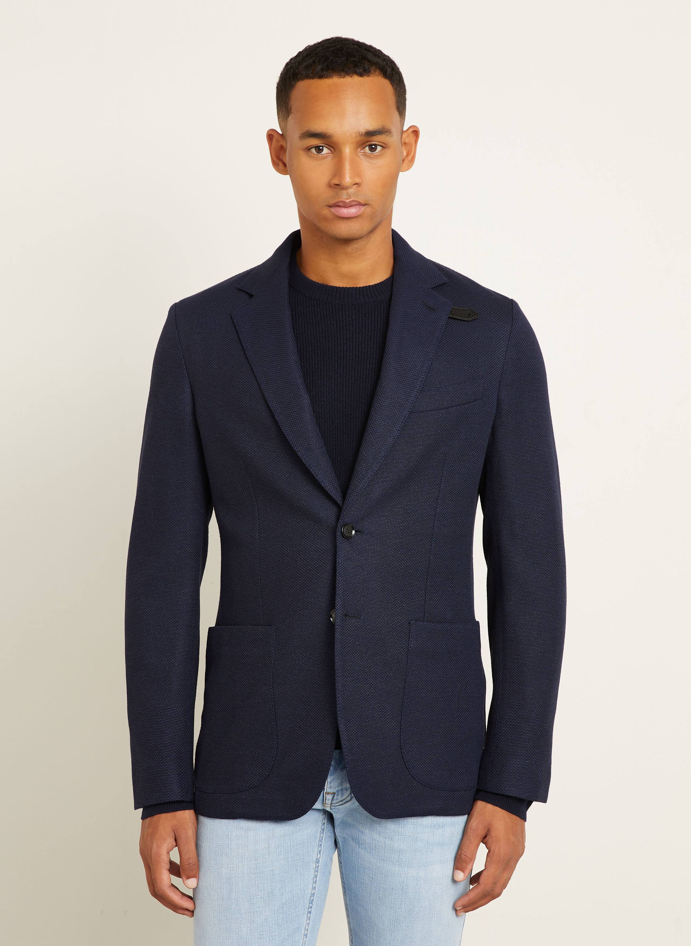 Thumbnail - Brioni Sakko Extra Slim Fit Mit Seide blau